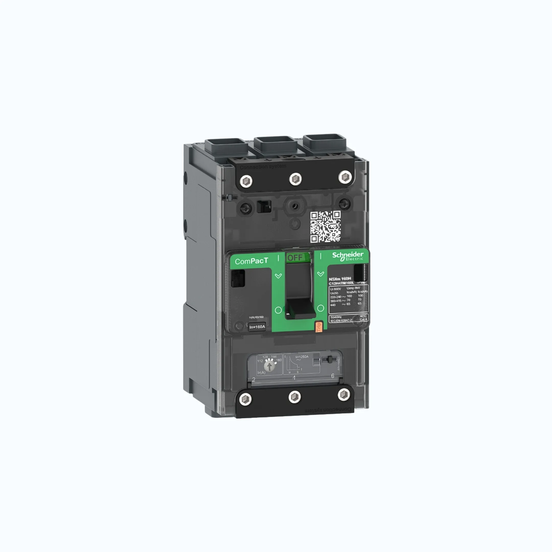 Gambar Schneider EverlinkTM Connectors  3P-ComPacT NSXm dengan H (70 kA)-TM40D-C11H3TM040L