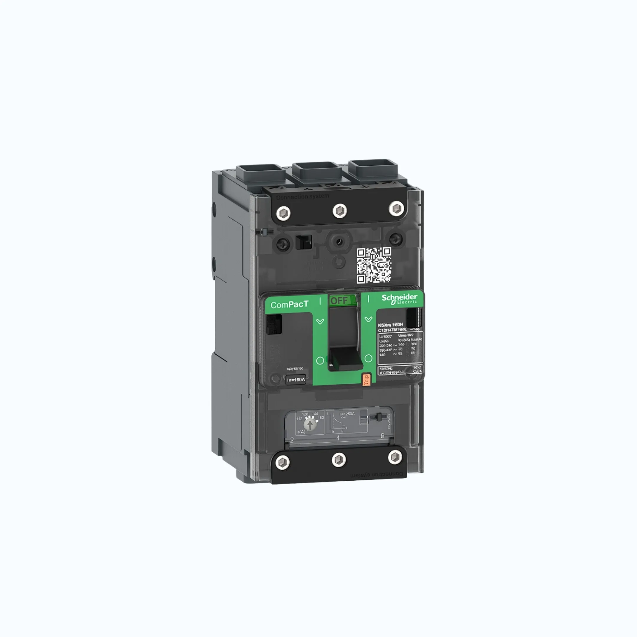 Gambar Schneider EverlinkTM Connectors  3P-ComPacT NSXm dengan N (50 kA)-TM40D- C11N3TM040L
