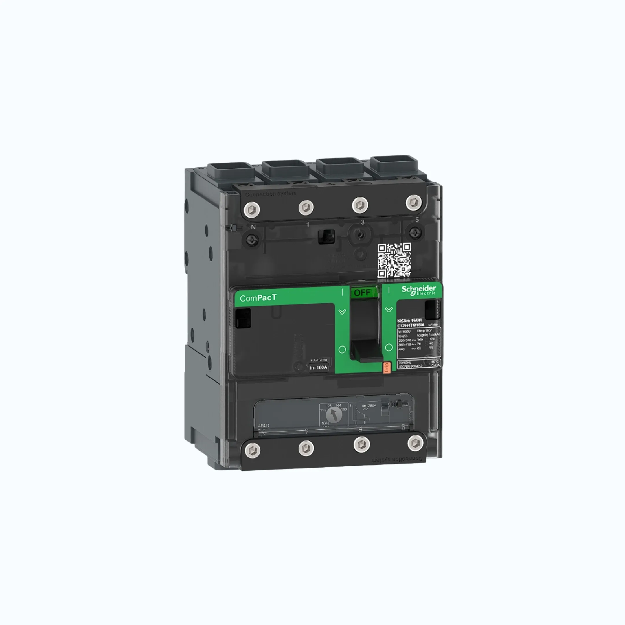 Gambar Schneider EverlinkTM Connectors  4P-ComPacT NSXm dengan B (25 kA)- TM16D- C11B6TM016L