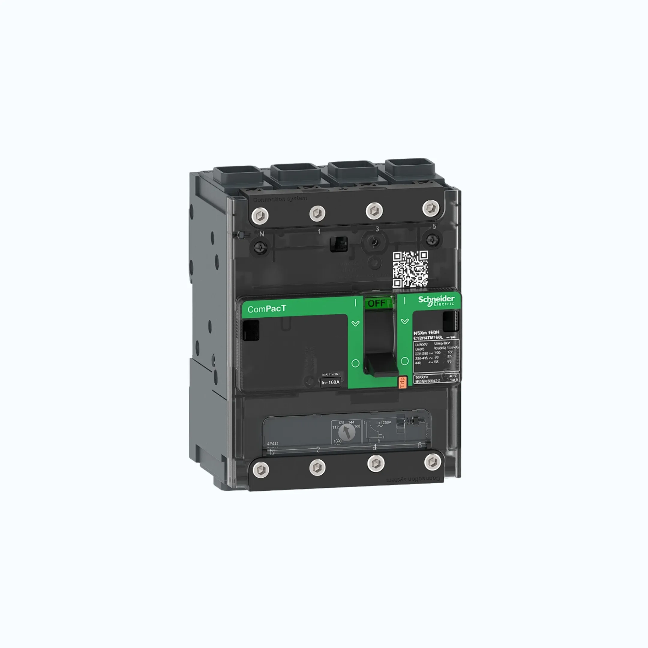 Gambar Schneider EverlinkTM Connectors  4P-ComPacT NSXm dengan B (25 kA)-TM32D-C11B6TM032L