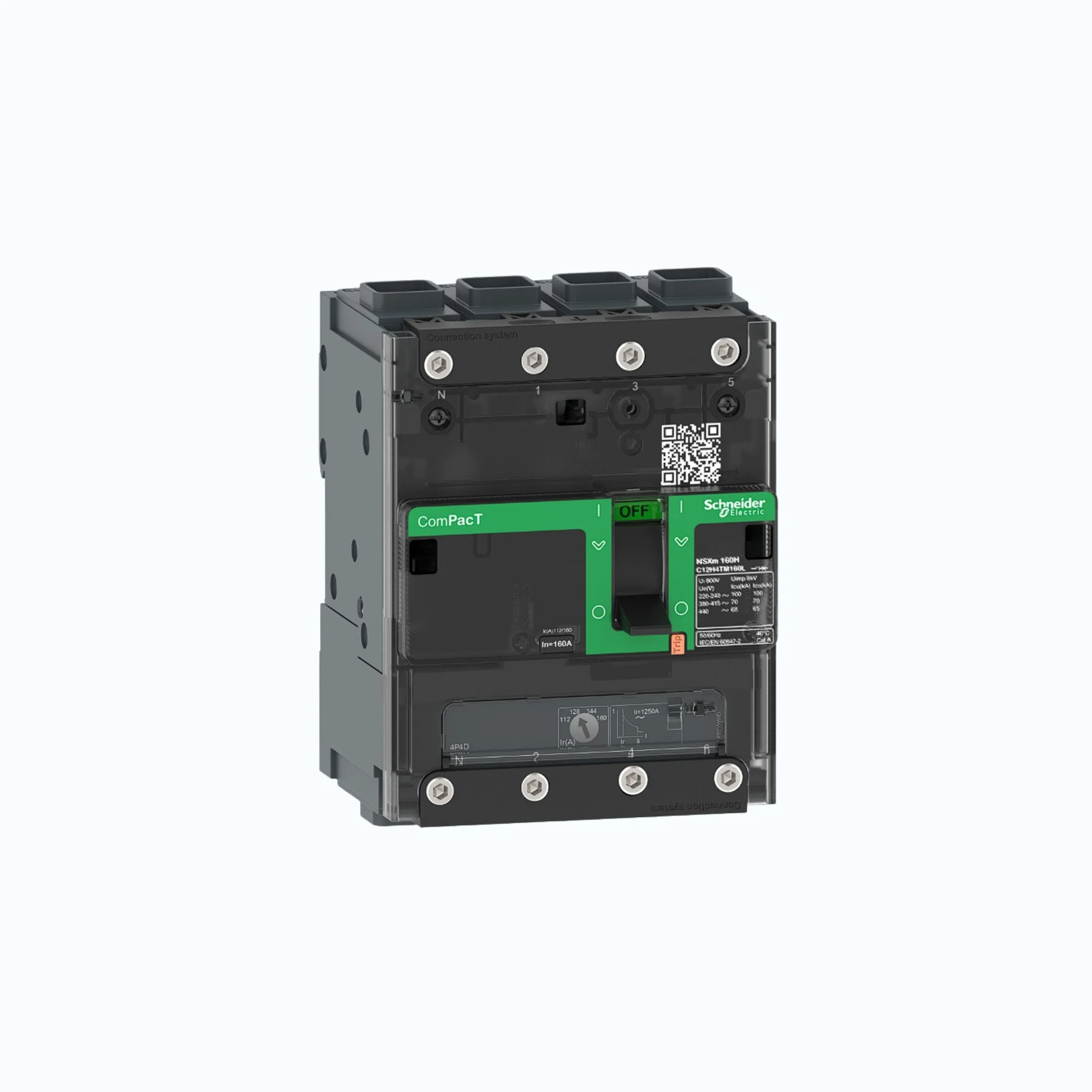 Gambar Schneider EverlinkTM Connectors  4P-ComPacT NSXm dengan B (25 kA)-TM63D-C11B6TM063L