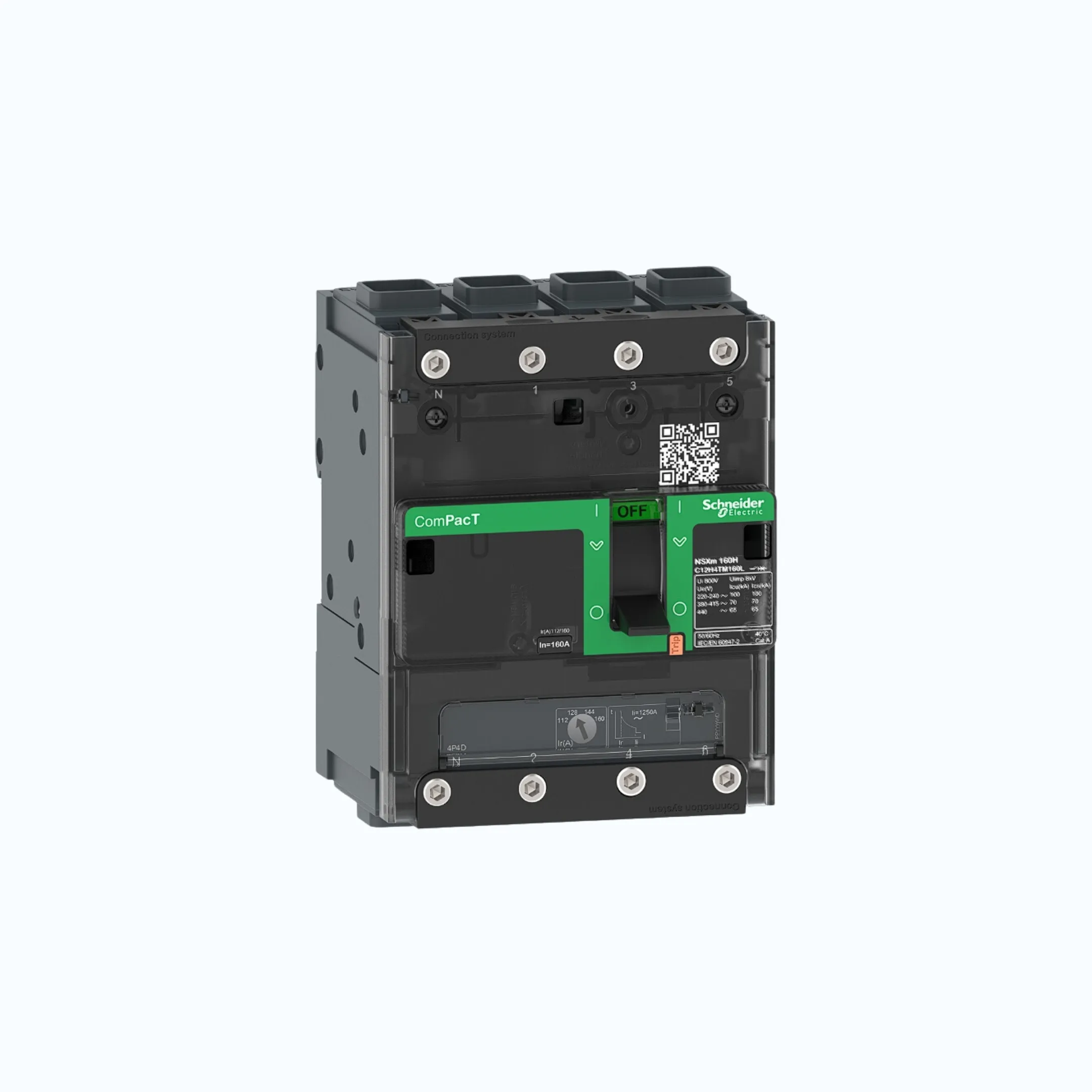 Gambar Schneider EverlinkTM Connectors  4P-ComPacT NSXm dengan E (16 kA) TM25D-C11E6TM025L