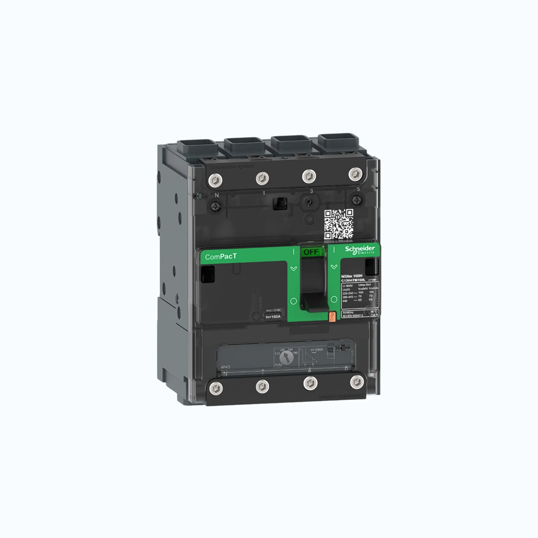 Gambar Schneider EverlinkTM Connectors  4P-ComPacT NSXm dengan E (16 kA) TM63D-C11E6TM063L