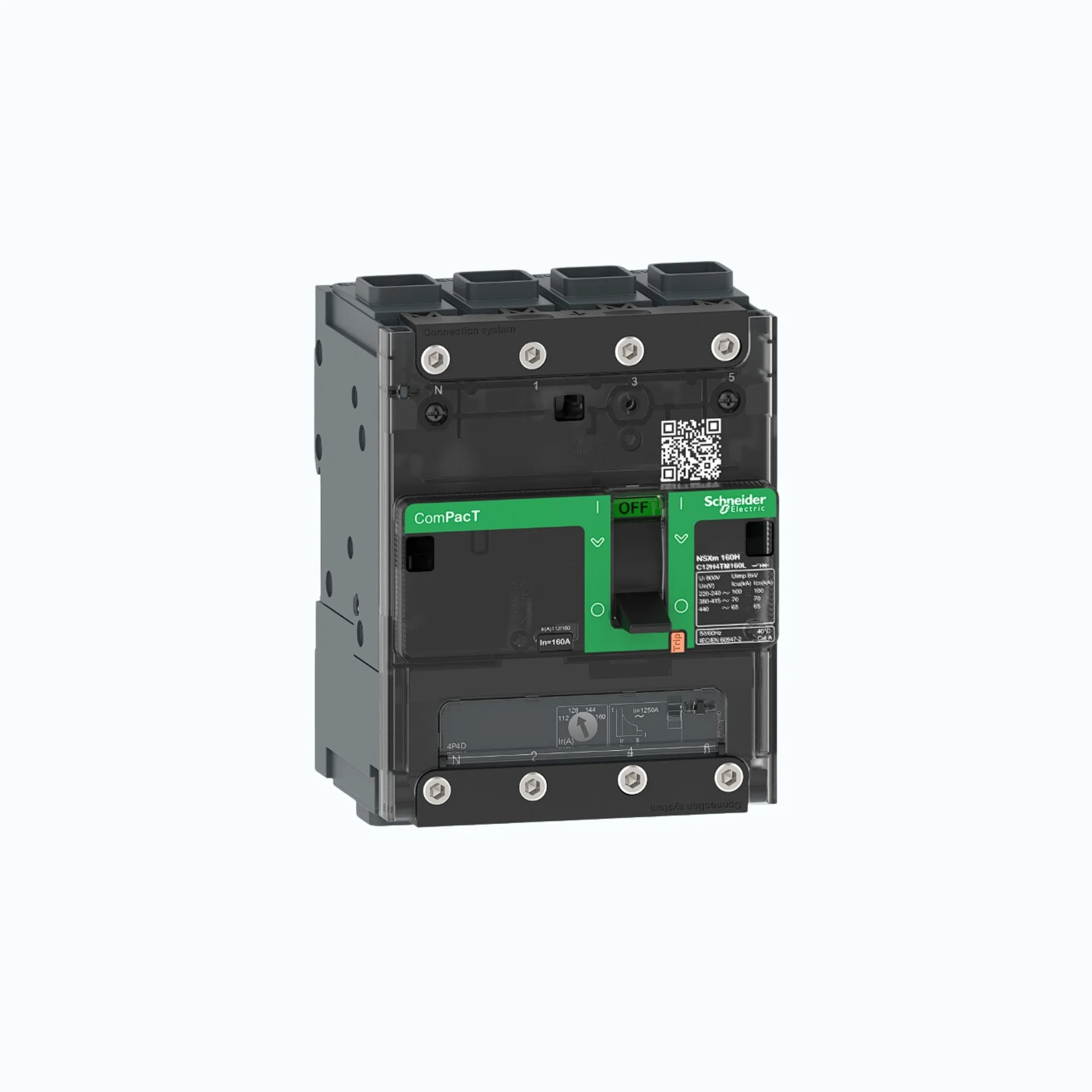 Gambar Schneider EverlinkTM Connectors  4P-ComPacT NSXm dengan F (36 kA)-TM25D-C11F6TM025L