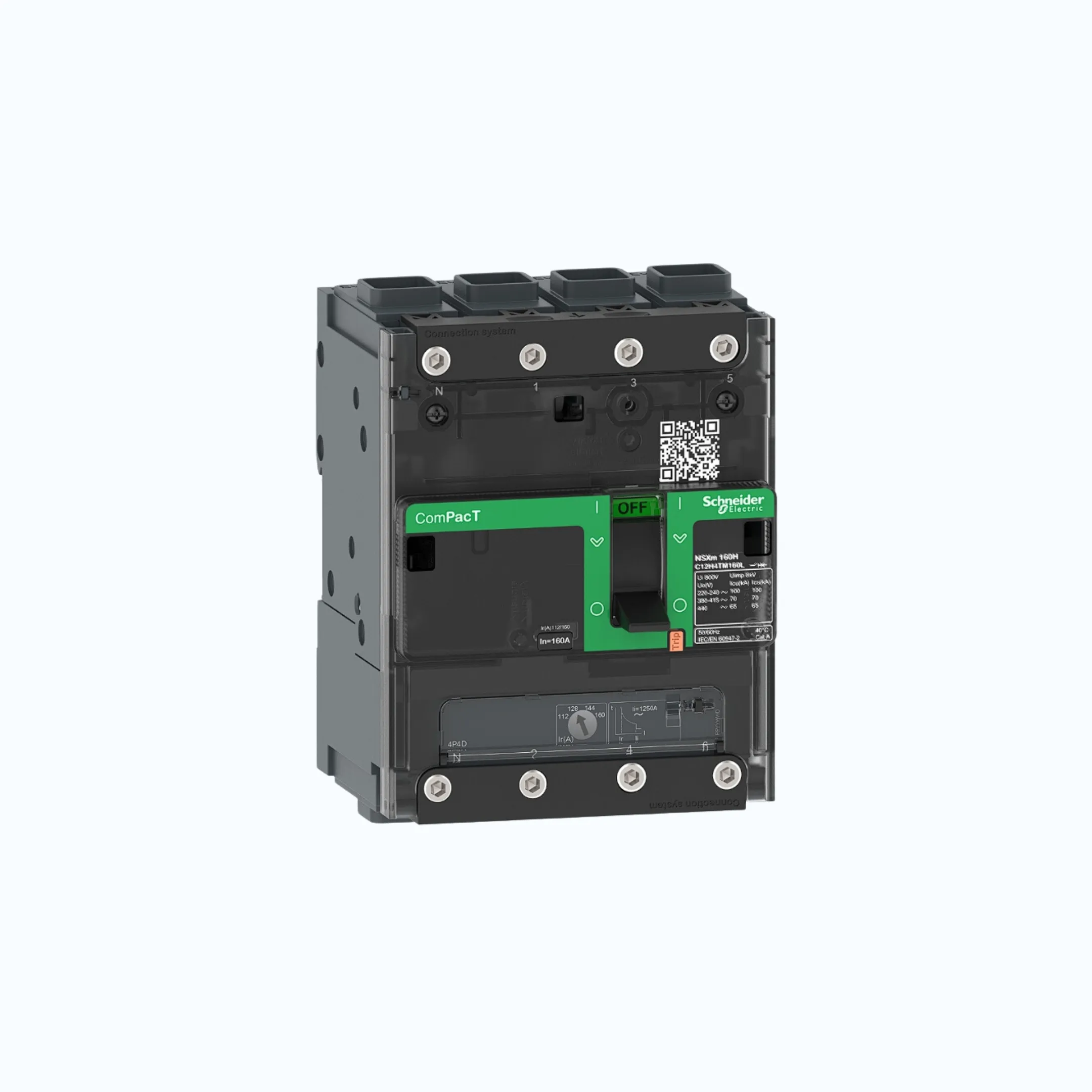 Gambar Schneider EverlinkTM Connectors  4P-ComPacT NSXm dengan F (36 kA)-TM80D-C11F6TM080L