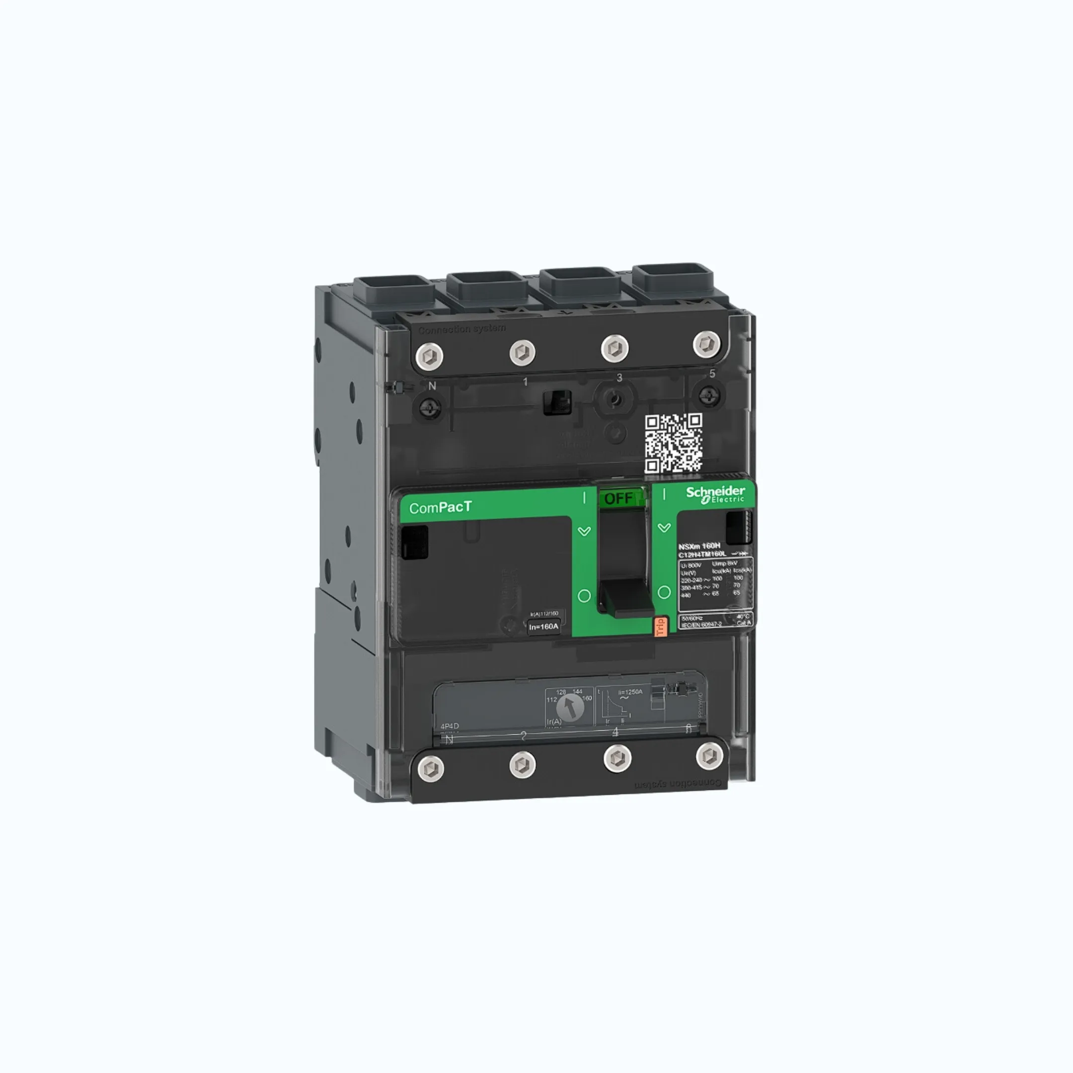 Gambar Schneider EverlinkTM Connectors  4P-ComPacT NSXm dengan H (70 kA)-TM40D-C11H6TM040L