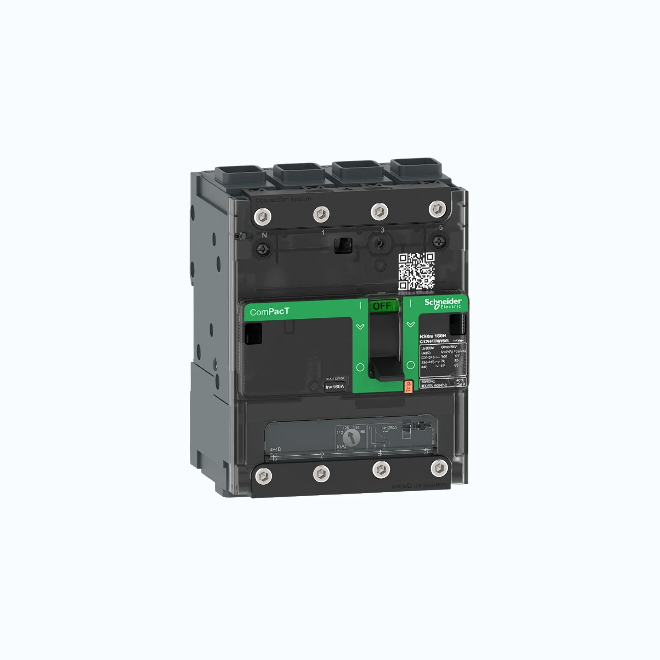 Gambar Schneider EverlinkTM Connectors  4P-ComPacT NSXm dengan H (70 kA)-TM63D-C11H6TM063L