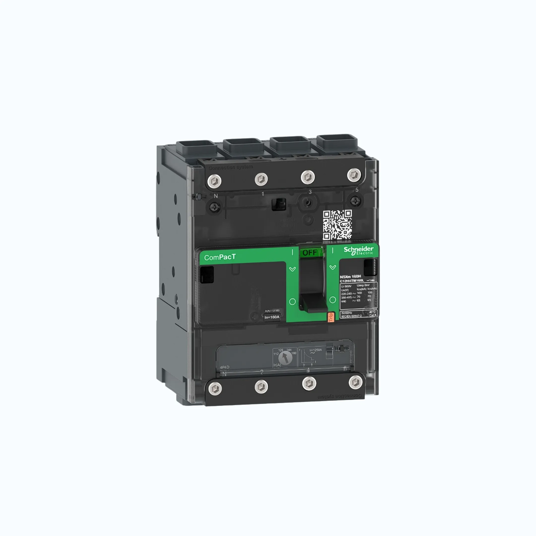Gambar Schneider EverlinkTM Connectors  4P-ComPacT NSXm dengan N (50 kA)-TM25D-C11N6TM025L