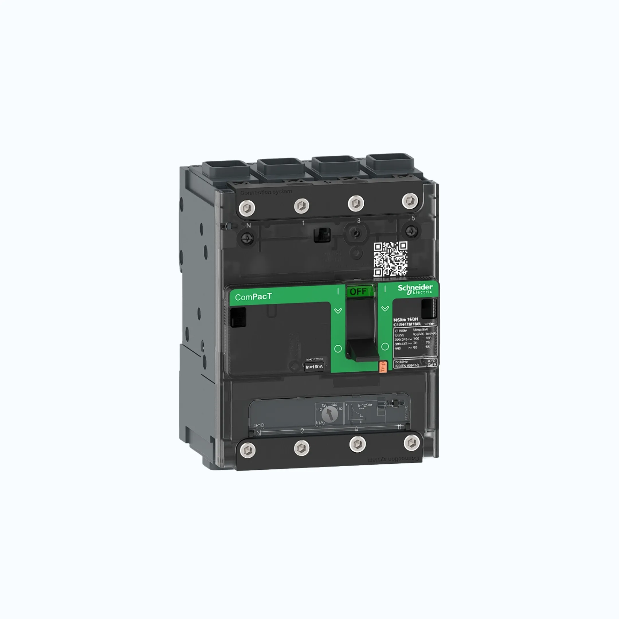Gambar Schneider EverlinkTM Connectors  4P-ComPacT NSXm dengan N (50 kA)-TM40D-C11N6TM040L