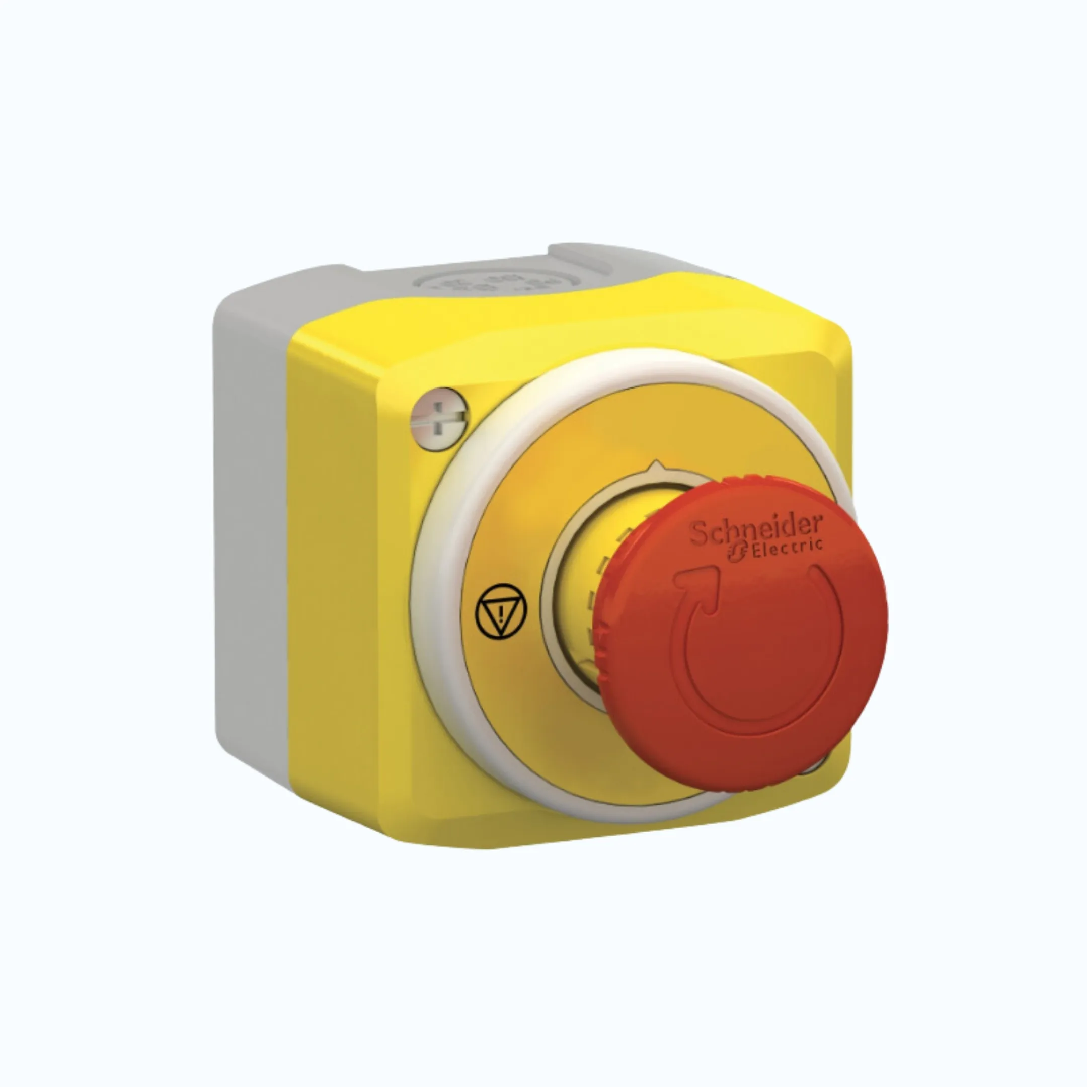 Gambar Schneider Illuminated Emergency Stop NEW- Ø40 mm Illum Estop Control Box 24V 1 N/O 1 N/C Merah- XALK178W3B140E