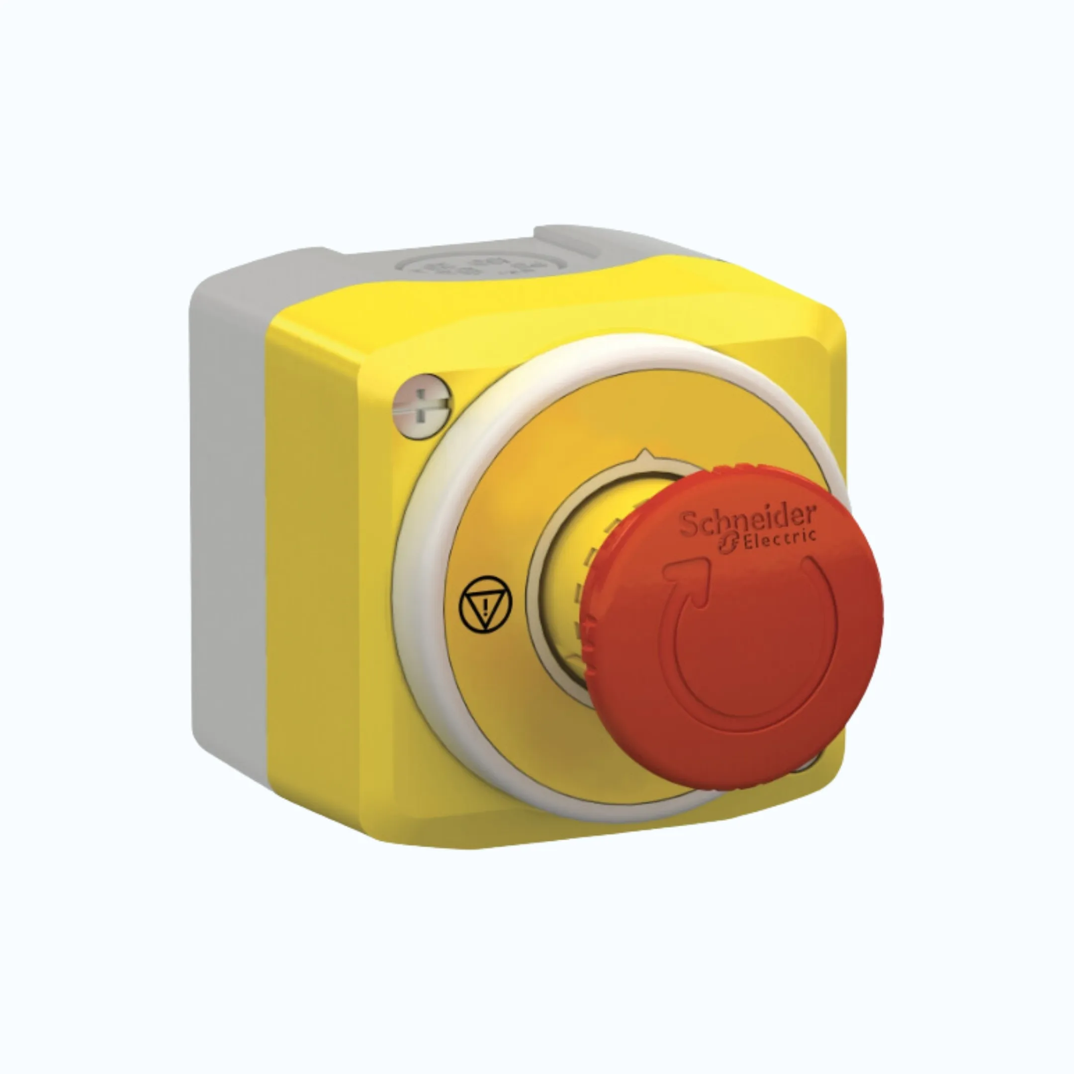 Gambar Schneider Illuminated Emergency Stop NEW- Ø40 mm Illum Estop Control Box 24V 1 N/O 2 N/C Merah- XALK178W3B140G