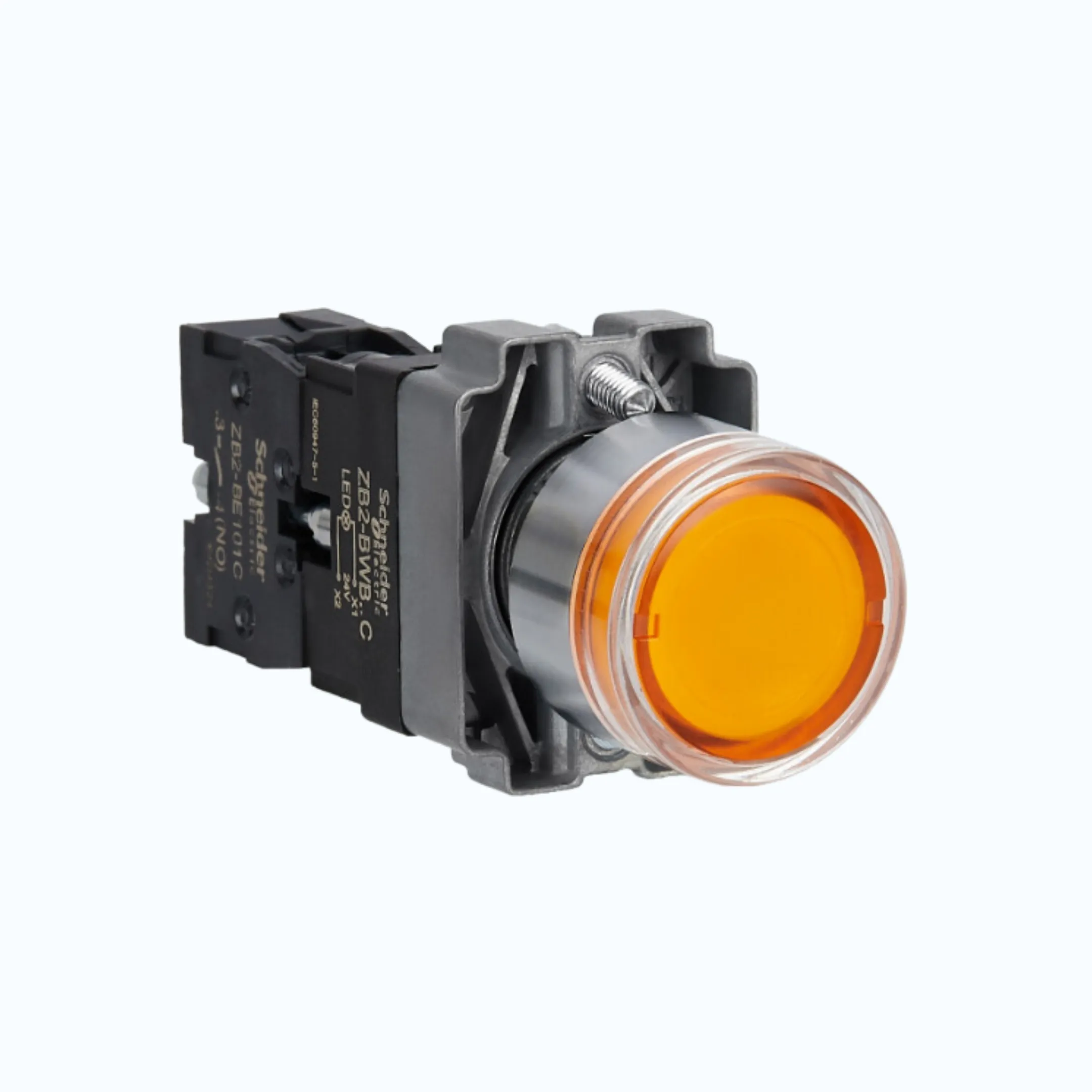 Gambar Schneider Illuminated Modular Push Button IP65 Jingga-XB2BW35B1C