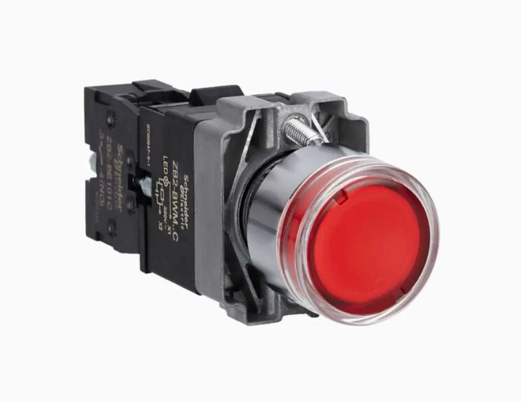 Gambar Schneider Illuminated Modular Push Button IP65 Merah-XB2BW34M1C