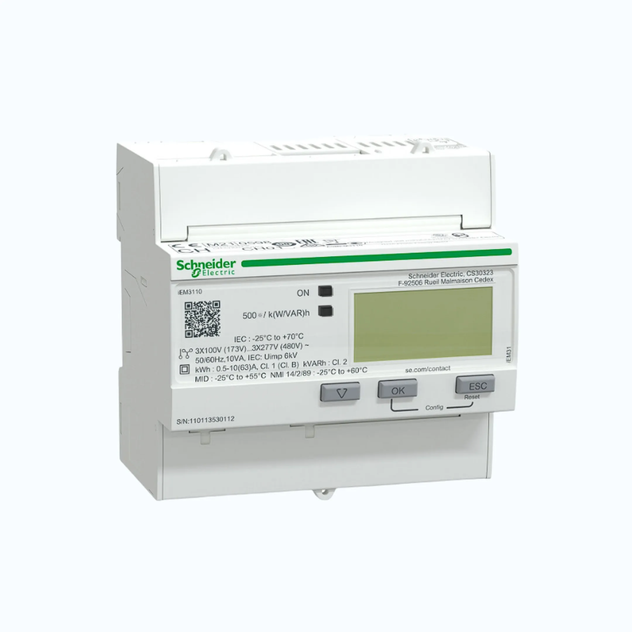 Gambar Schneider kWH Meter iEM3110 3 Phasa 63 A-A9MEM3110