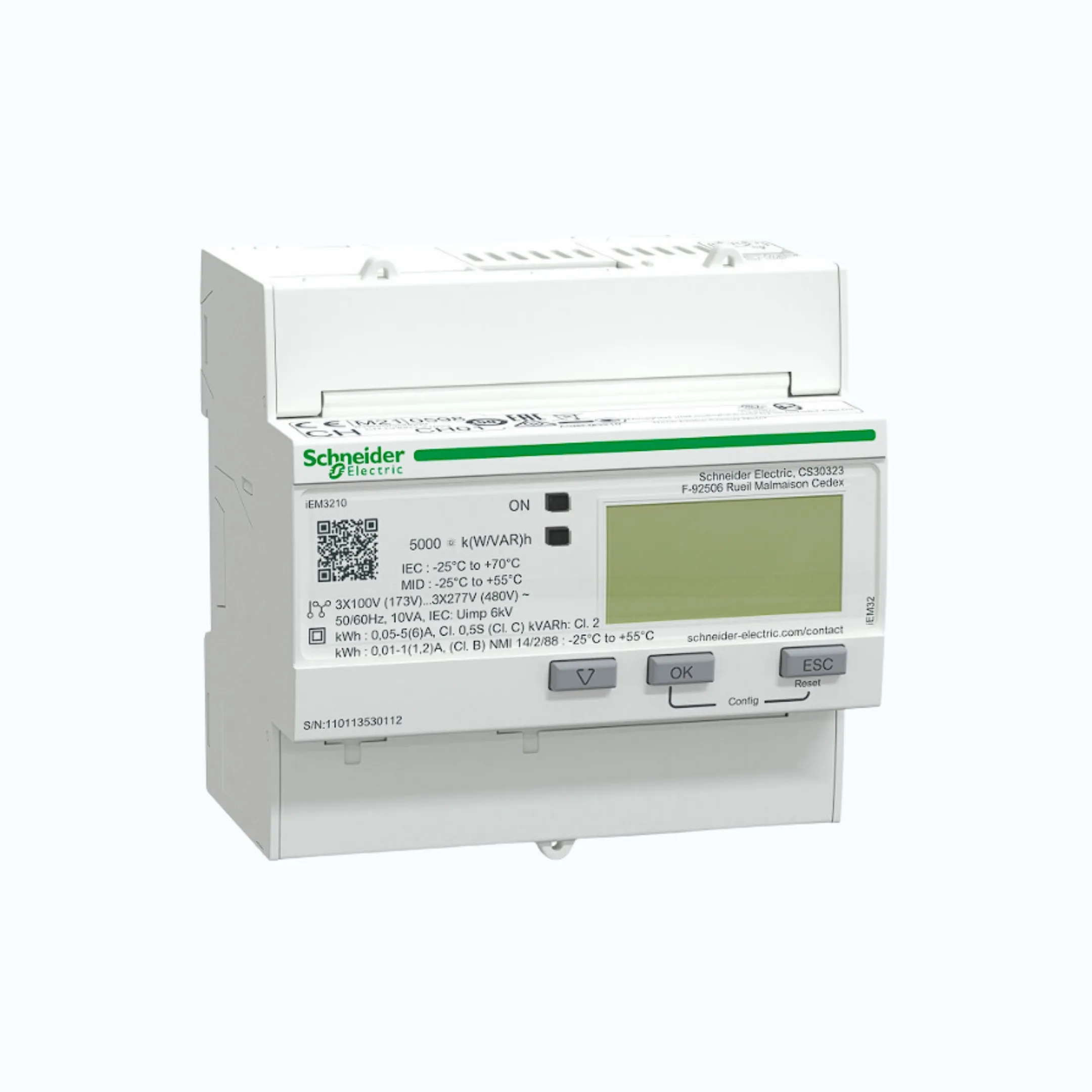 Gambar Schneider kWH Meter iEM3210 3 Phasa 5A-A9MEM3210