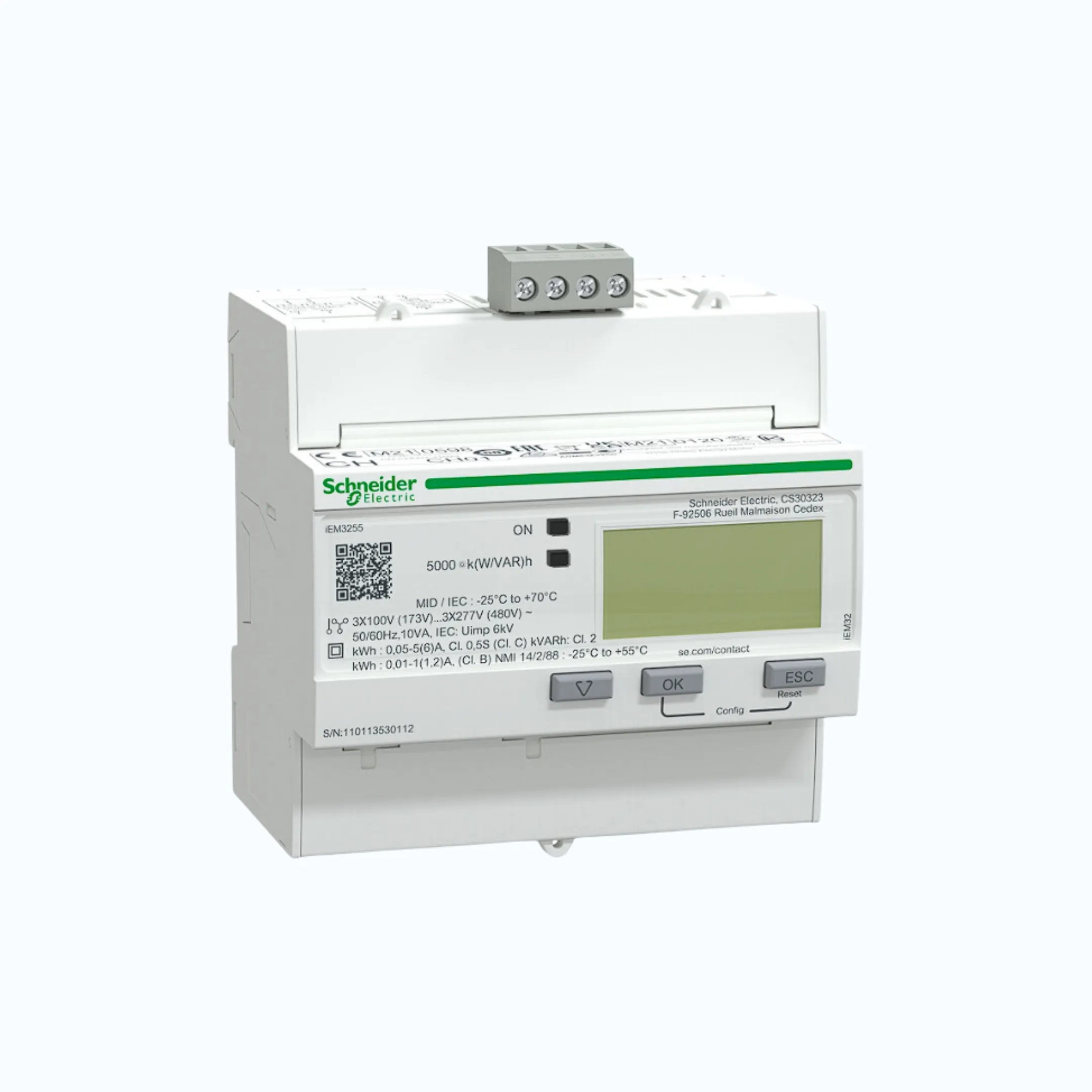 Gambar Schneider kWH Meter iEM3255 3 Phasa 5A-A9MEM3255