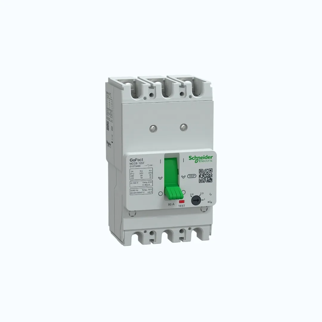 Gambar Schneider MCCB Adjustable- 10 kA at 415 V AC/3P 80A-G12T3A80