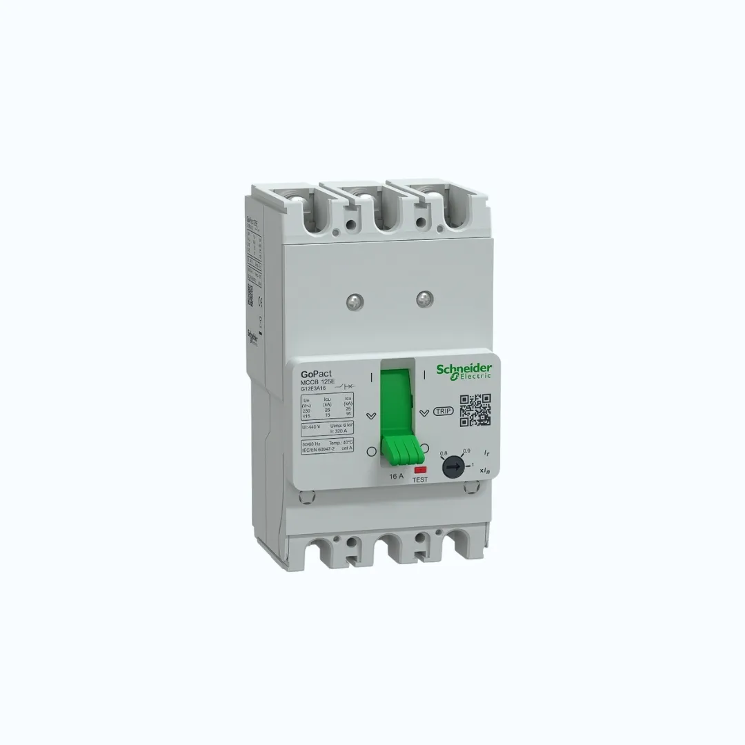 Gambar Schneider MCCB Adjustable- 15 kA at 415 V AC/3P 16A-G12E3A16