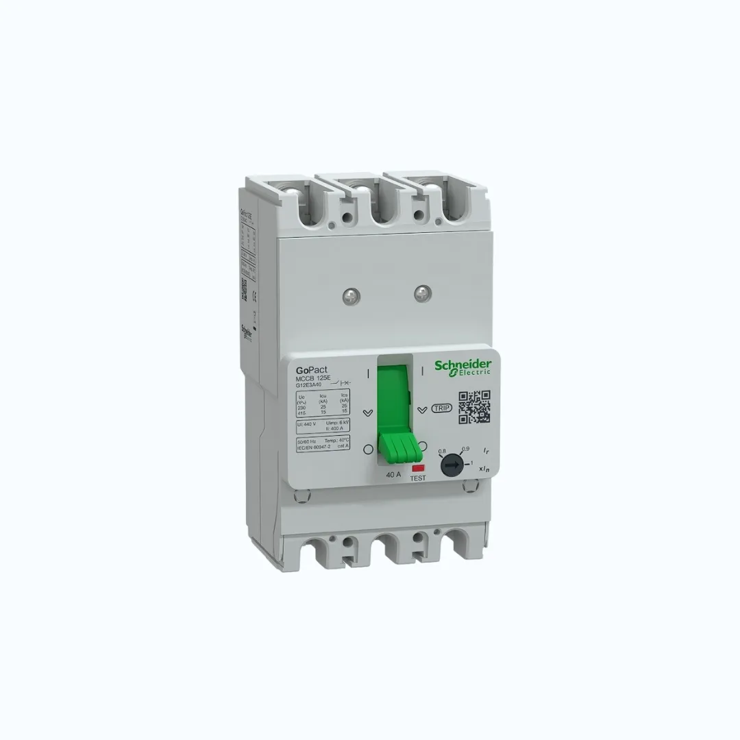 Gambar Schneider MCCB Adjustable- 15 kA at 415 V AC/3P 40A- G12E3A40