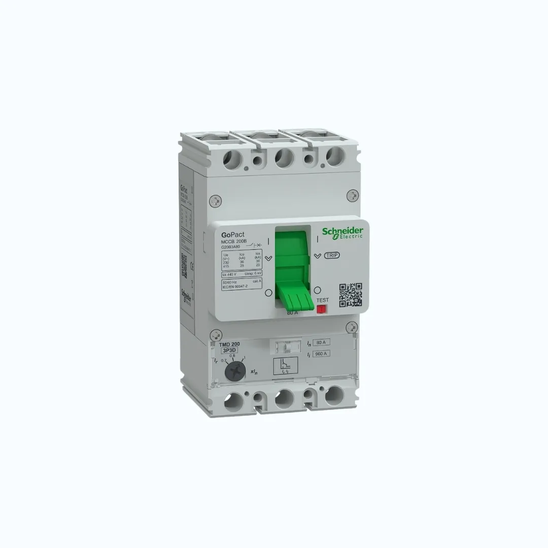 Gambar Schneider MCCB Adjustable- 25 kA at 415 V AC/3P 80A- G20B3A80