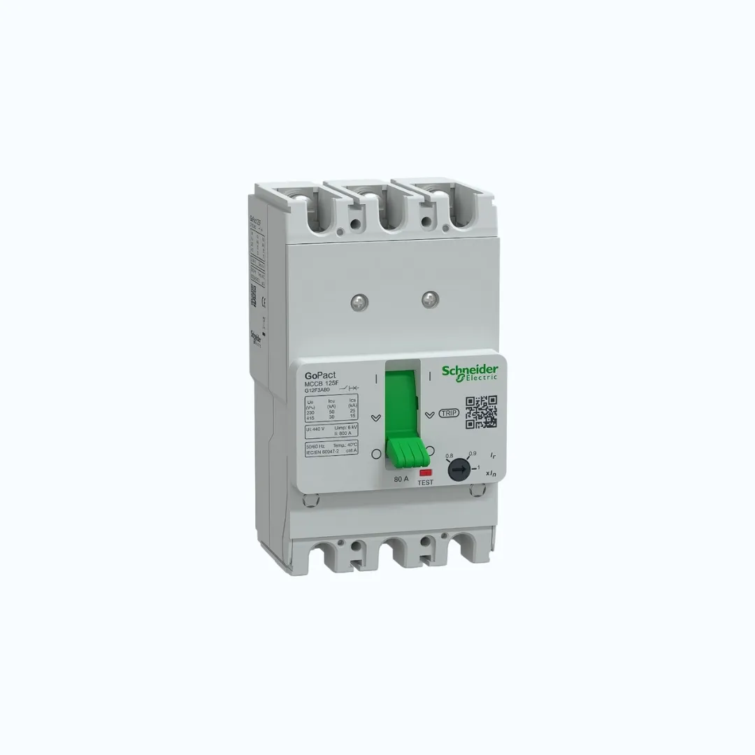 Gambar Schneider MCCB Adjustable- 30 kA at 415 V AC/3P 80A-G12F3A80