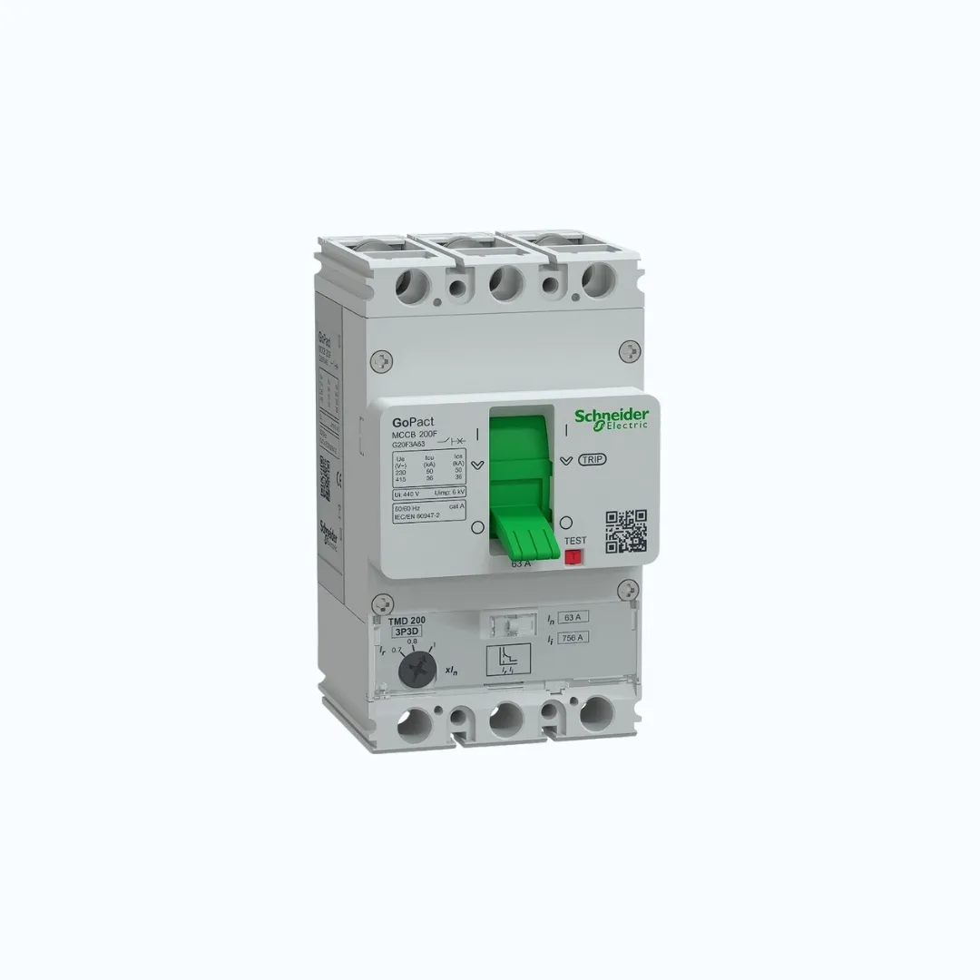 Gambar Schneider MCCB Adjustable- 36 kA at 415 V AC/3P 63A- G20F3A63