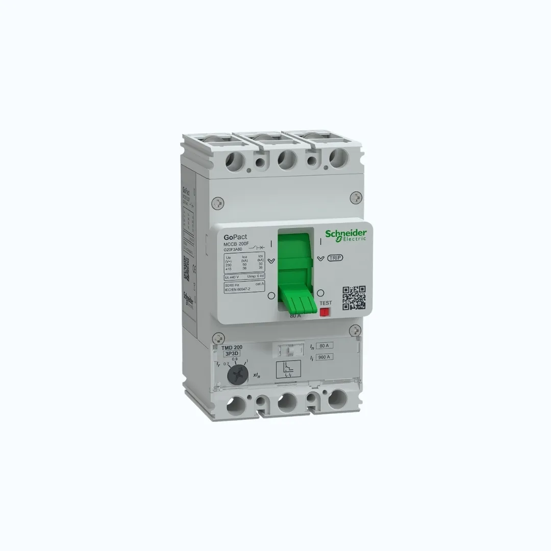 Gambar Schneider MCCB Adjustable- 36 kA at 415 V AC/3P 80A-G20F3A80