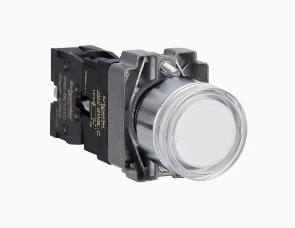 Gambar Schneider Illuminated Modular Push Button IP65 Putih-XB2BW31B1C