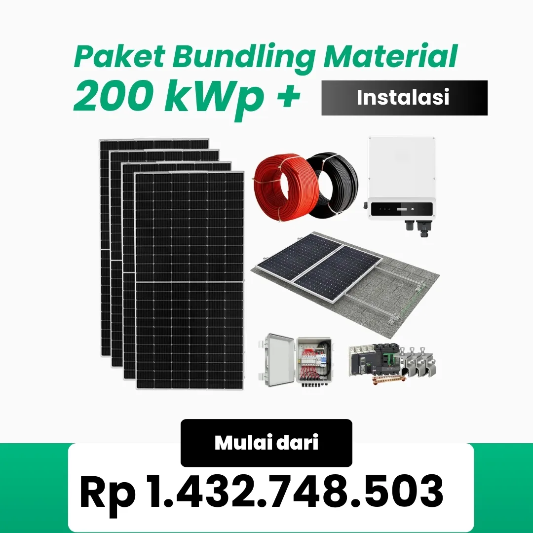 Gambar Paket Bundling Material + Instalasi 200 kWp