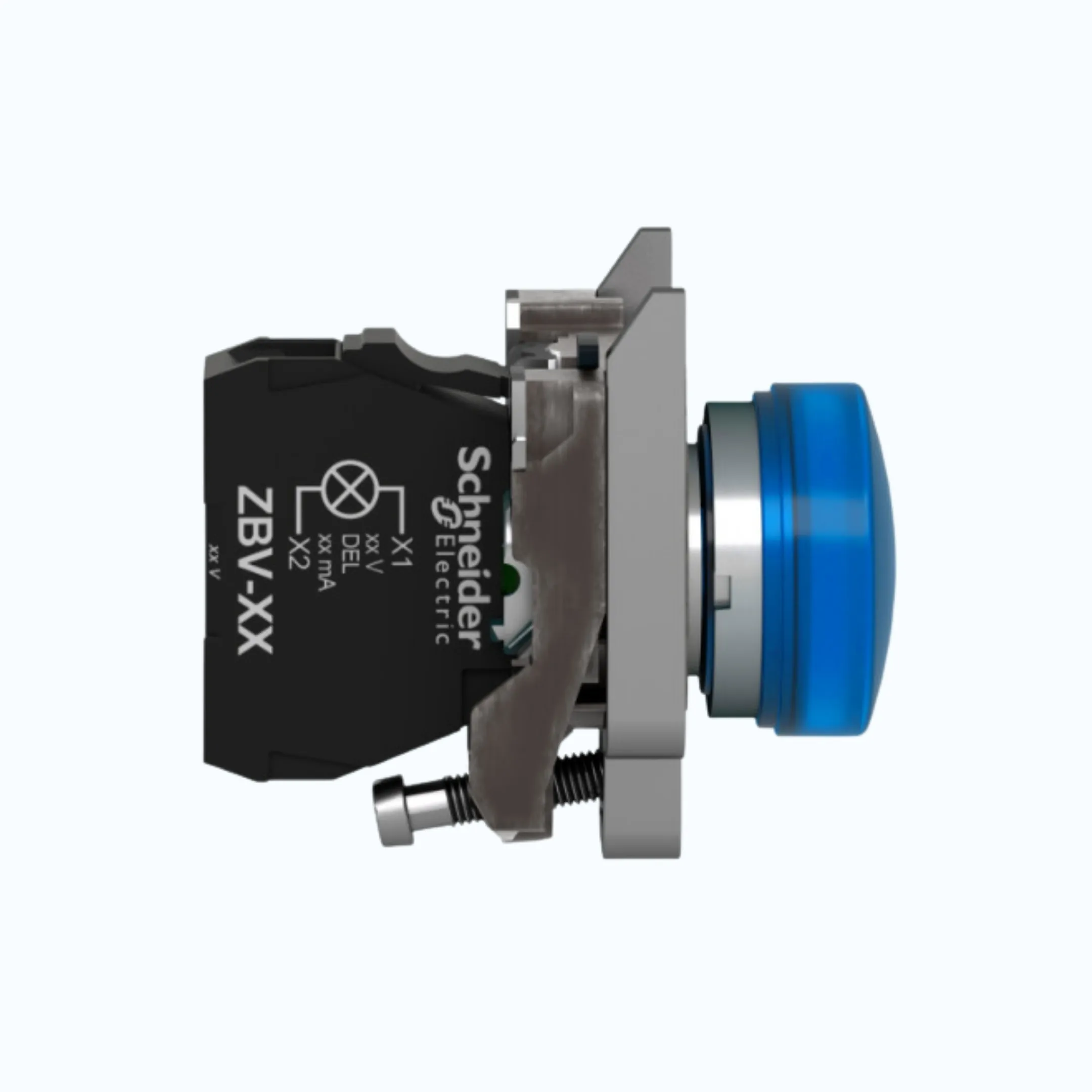 Gambar Schneider Pilot Lamp-Protected Led 24 V AC/DC Biru-XB4BVB6