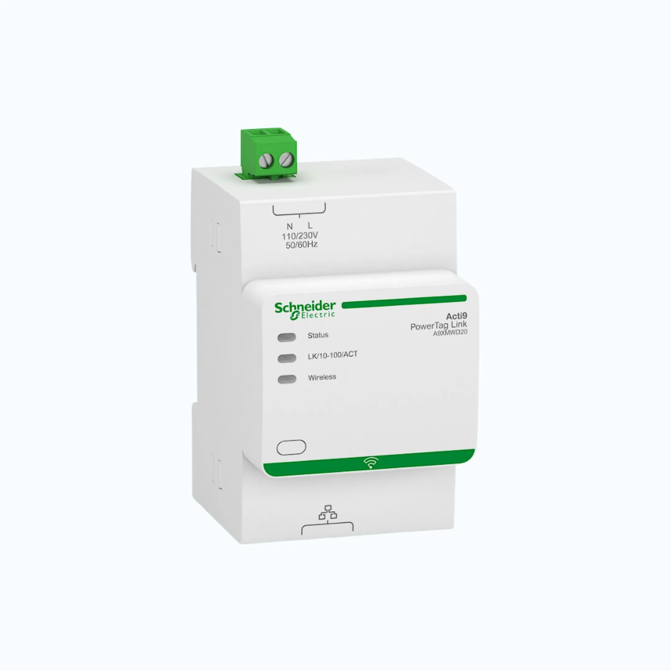 Gambar Schneider PowerTag Link (hingga 20 PowerTag), 220VAC-A9XMWD20