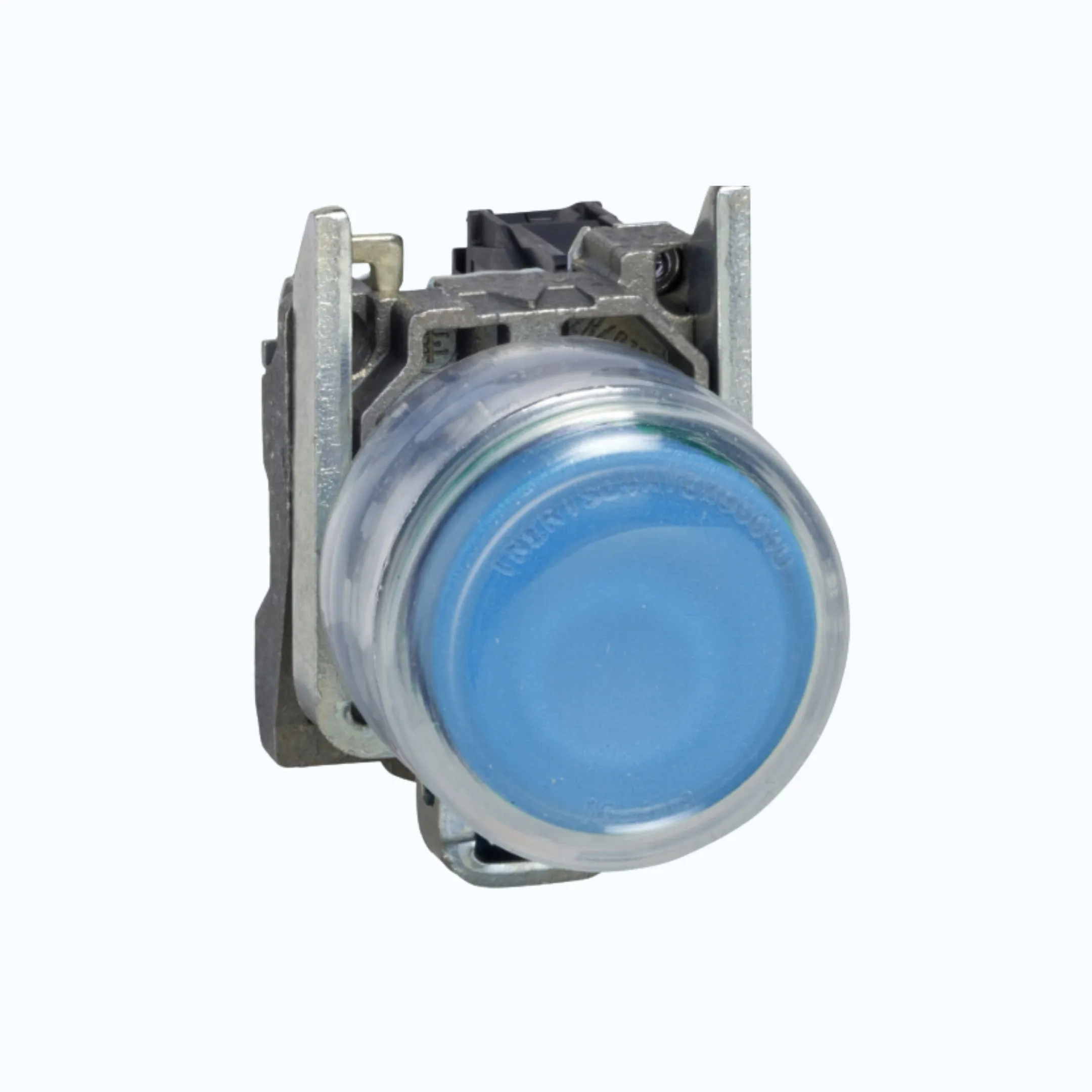 Gambar Schneider Push Button Booted (IP 66) 1 N/O Biru-XB4BP61