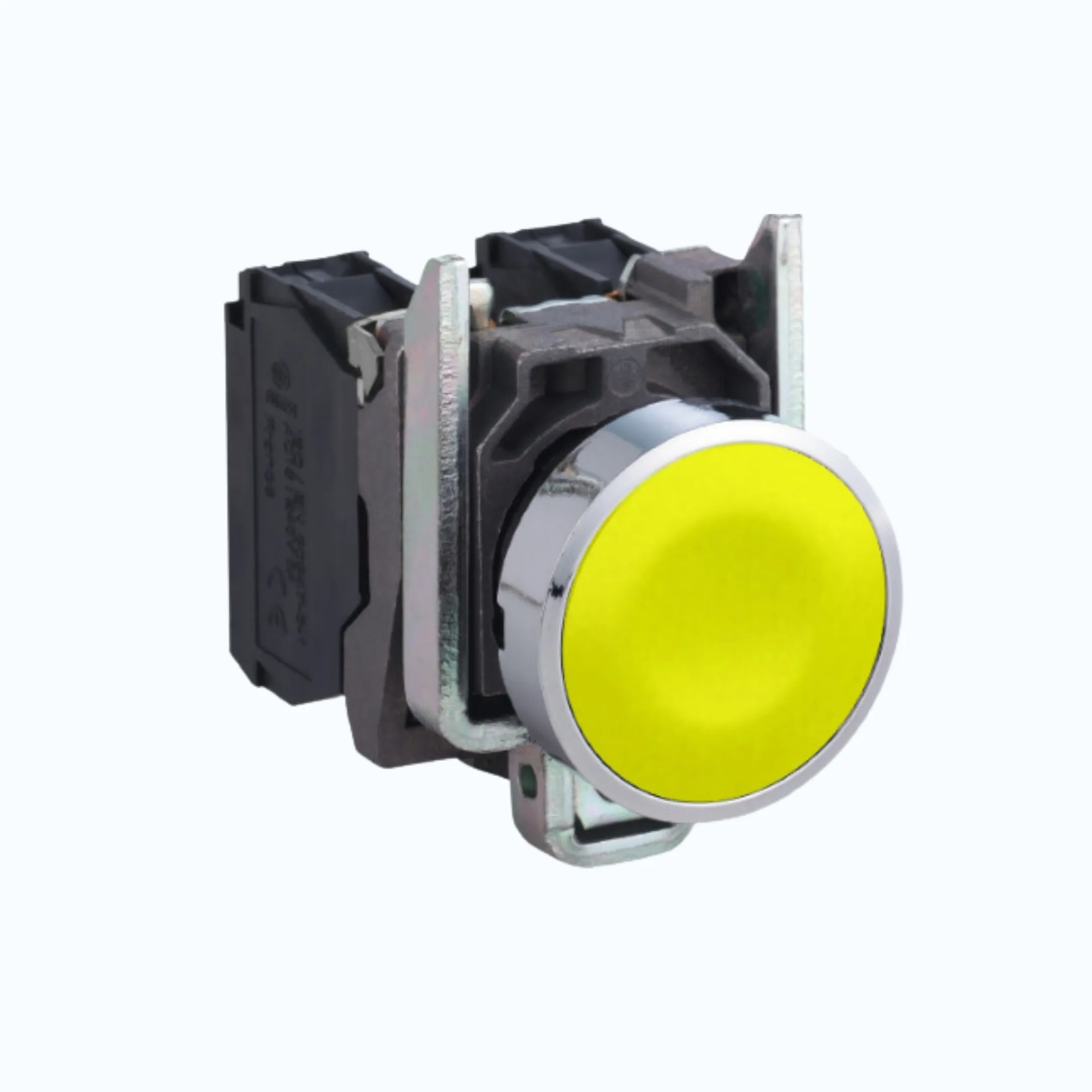 Gambar Schneider Push Button Flush 1 N/O Kuning-XB4BA51