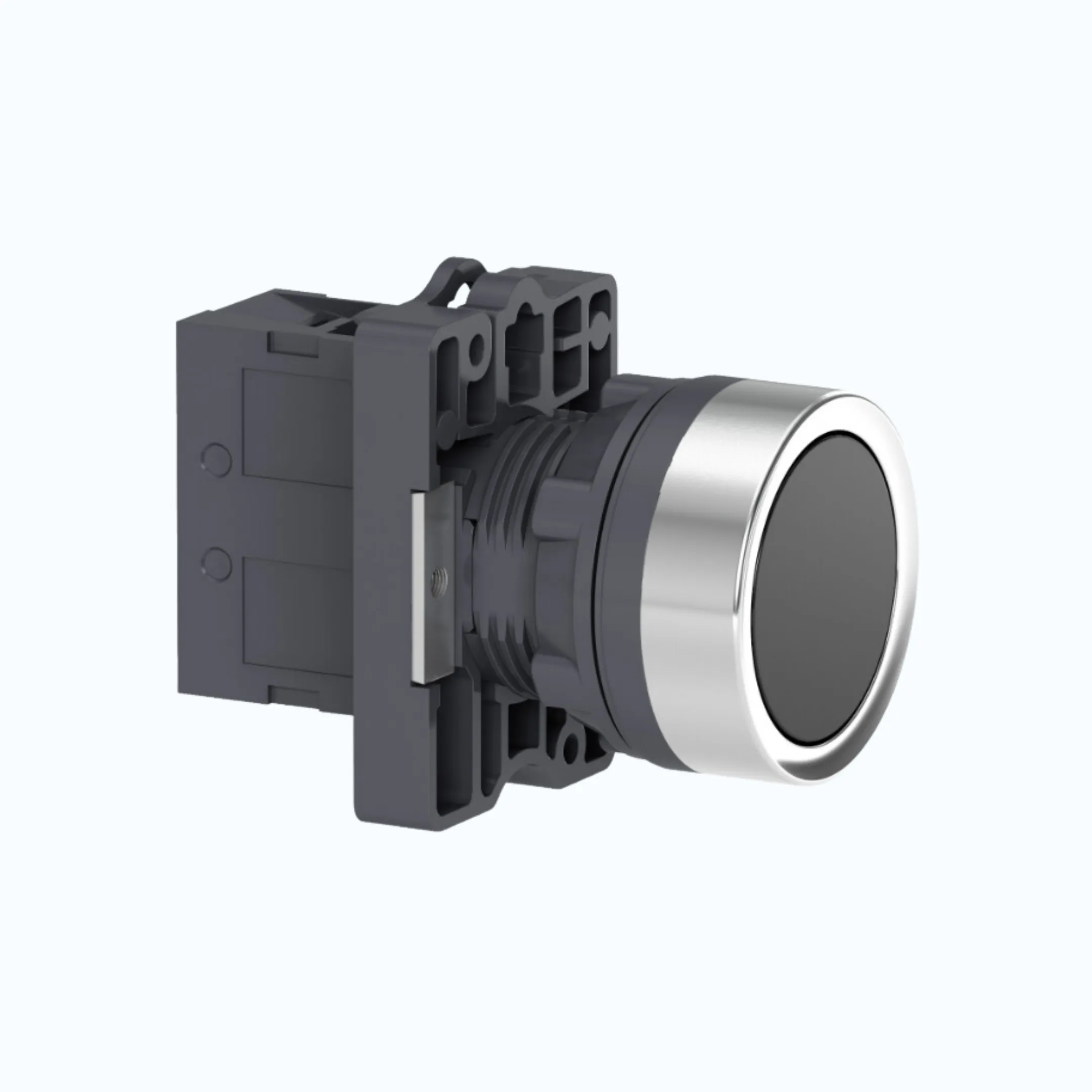 Gambar Schneider Push Button, IP54- Flush 1 N/O Hitam-XA2EA21