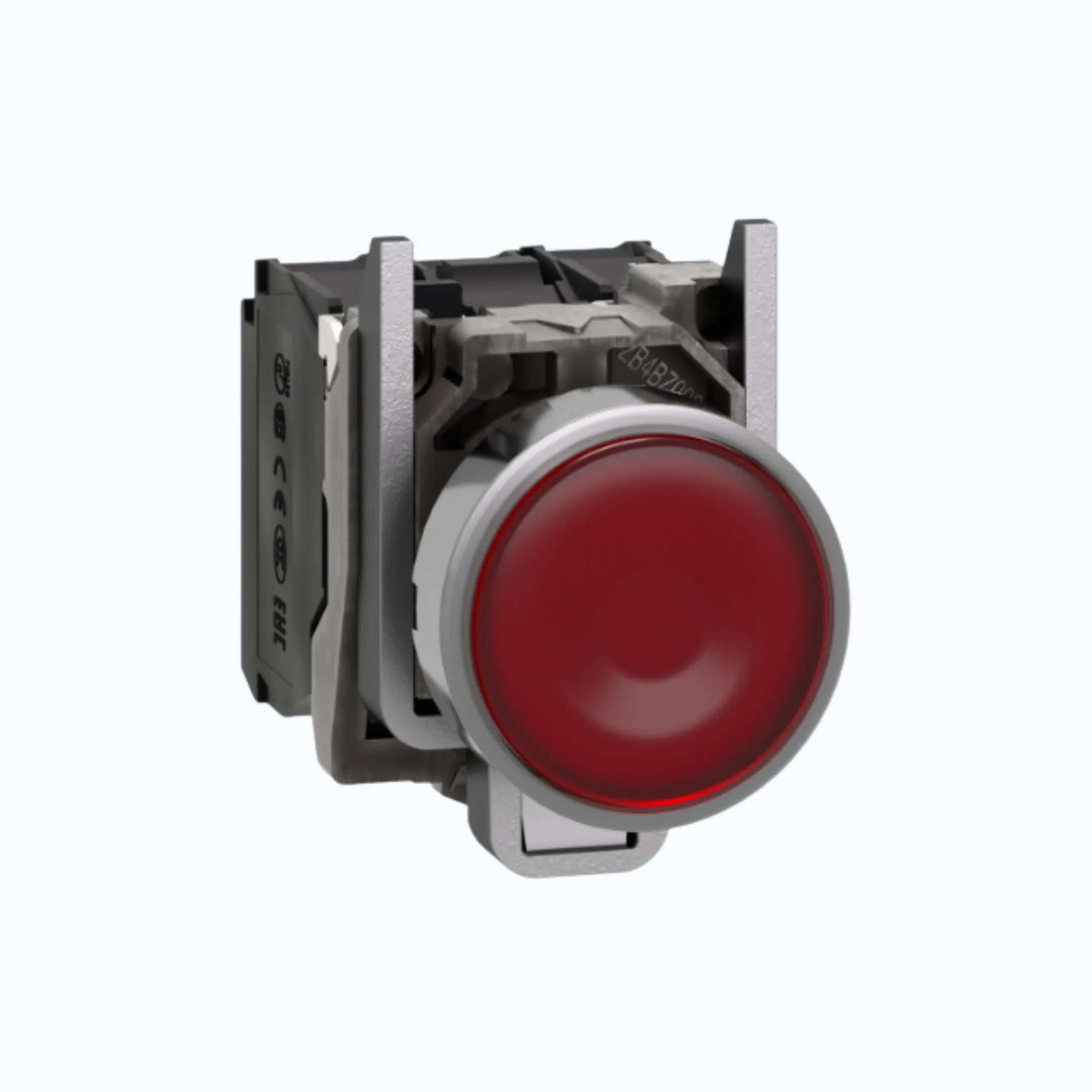 Gambar Schneider Push Button Iluminasi- 110 … 120 V AC 1 N/O + 1N/C Merah-XB4BW34G5