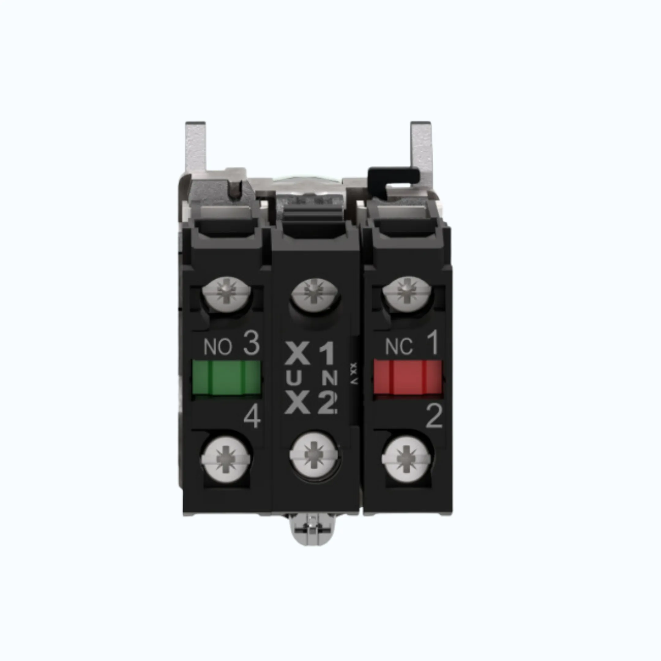 Gambar Schneider Push Button Iluminasi- 230 … 240 V AC 1 N/O + 1N/C Hijau-XB4BW33M5