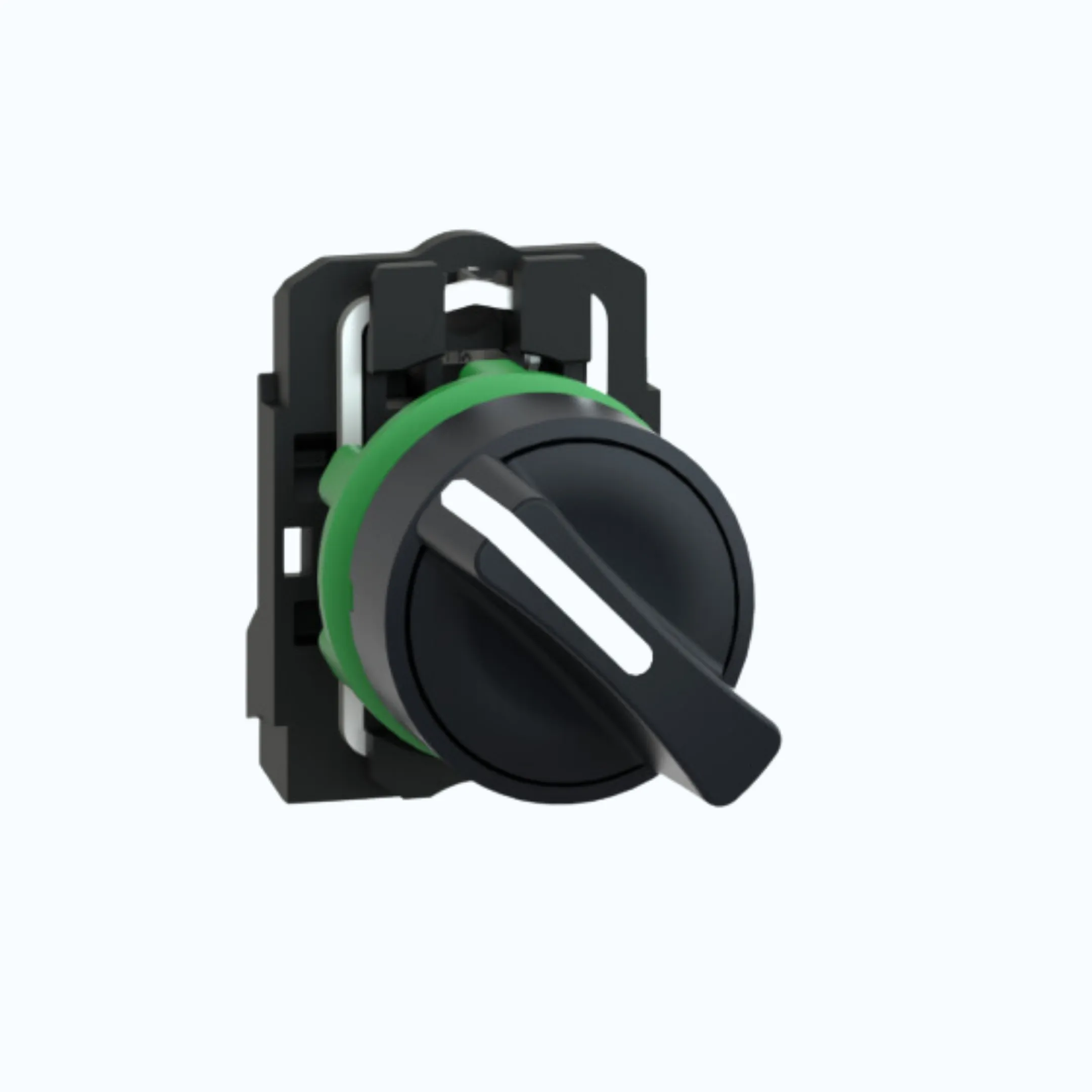 Gambar Schneider Selector- 2 posisi stay put 1 N/O Hitam -XB5AD21