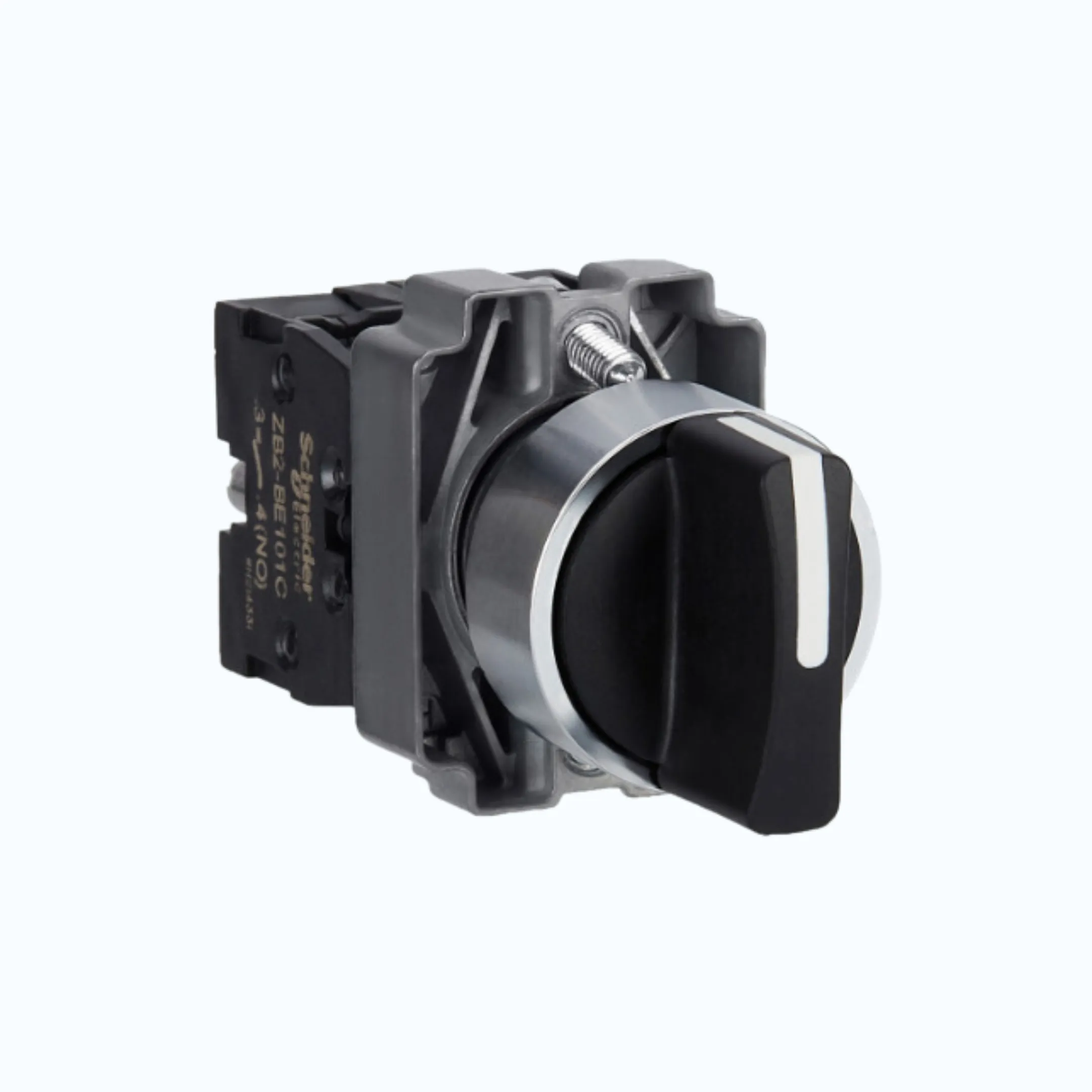 Gambar Schneider Selector Switch- Handle standar, warna Hitam-2 NO 3-stay put-XB2BD33C