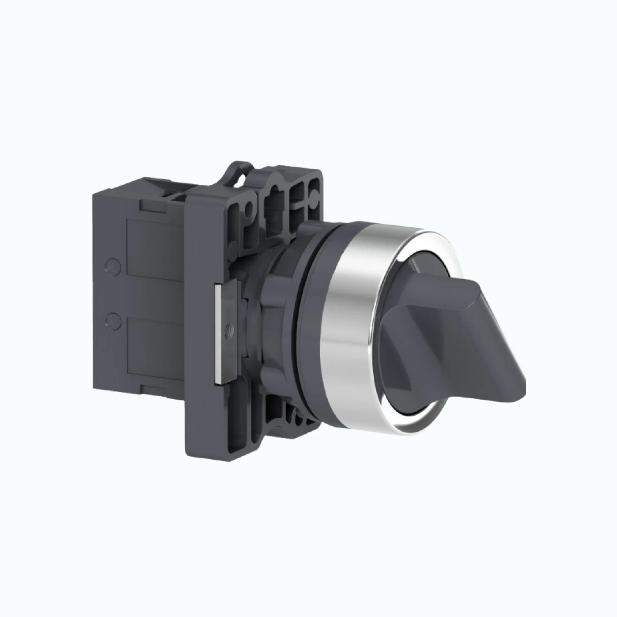 Gambar Schneider Selector Switch IP54 - 2 posisi stay put 1 N/O Hitam-XA2ED21