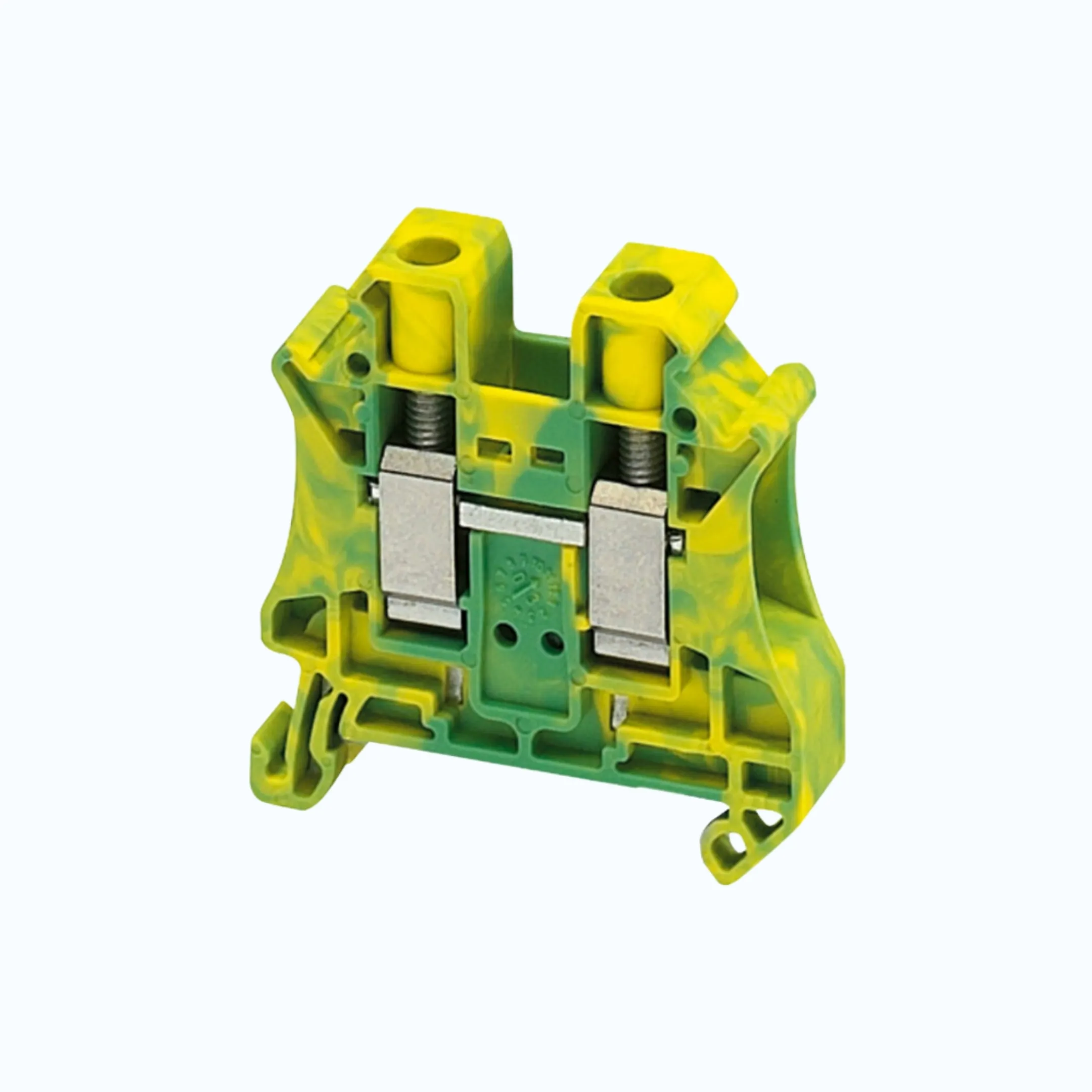 Gambar Schneider Terminal Blok 10 mm- Terminal Blok warna Hijau / Kuning -NSYTRV102PE