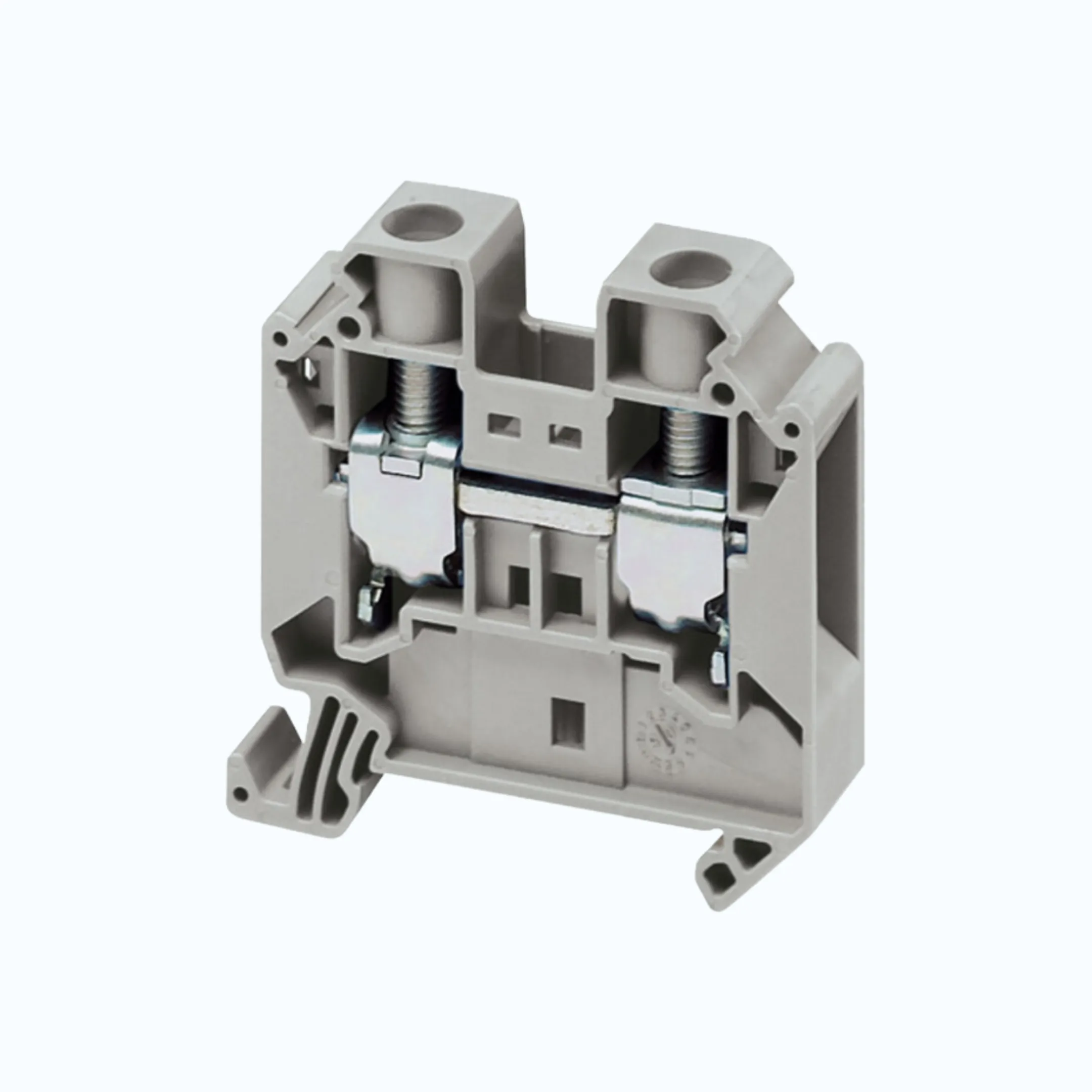 Gambar Schneider Terminal Blok 16 mm-Terminal Blok warna abu-abu-NSYTRV162