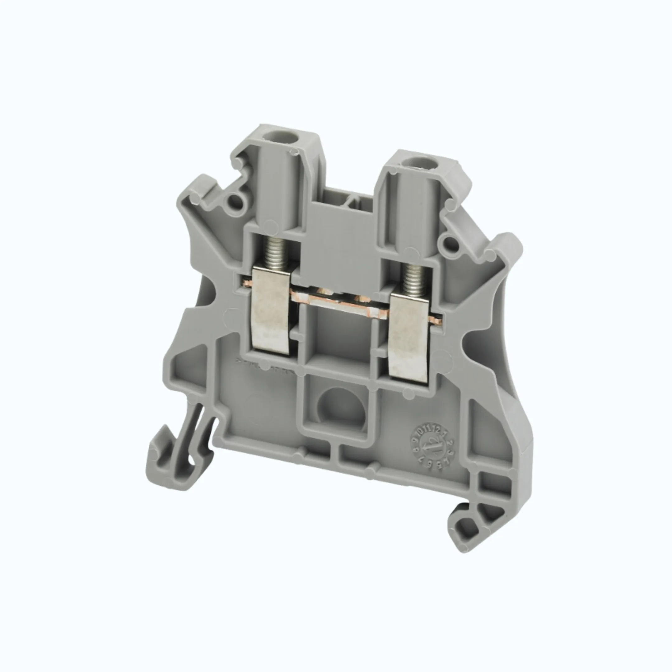 Gambar Schneider Terminal Blok 2,5 mm- Terminal Blok warna abu-abu-NSYTRV22