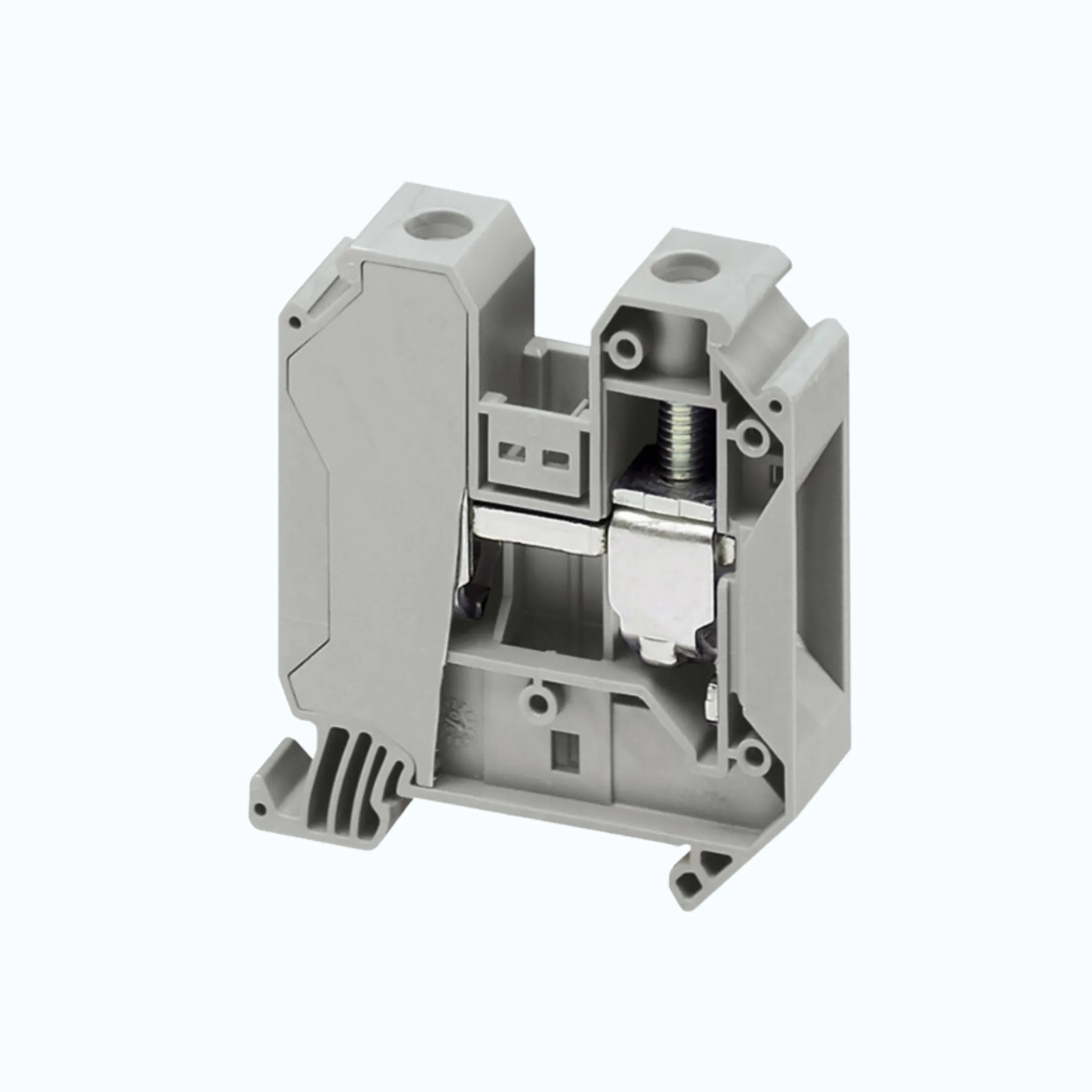 Gambar Schneider Terminal Blok 35 mm- Terminal Blok warna Hijau / Kuning -NSYTRV352PE