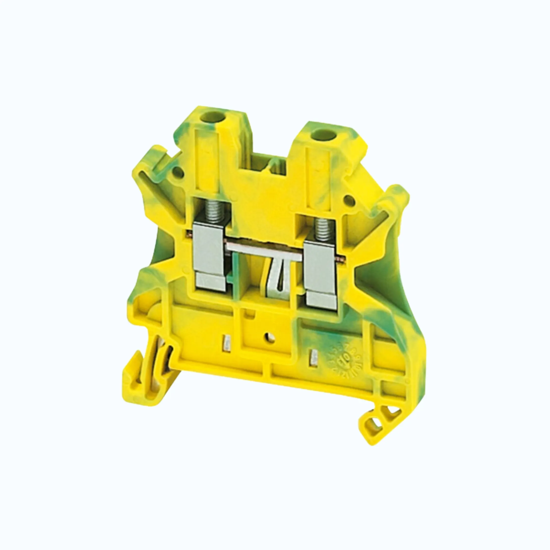 Gambar Schneider Terminal Blok 4 mm- Terminal Blok warna Hijau / Kuning -NSYTRV42PE