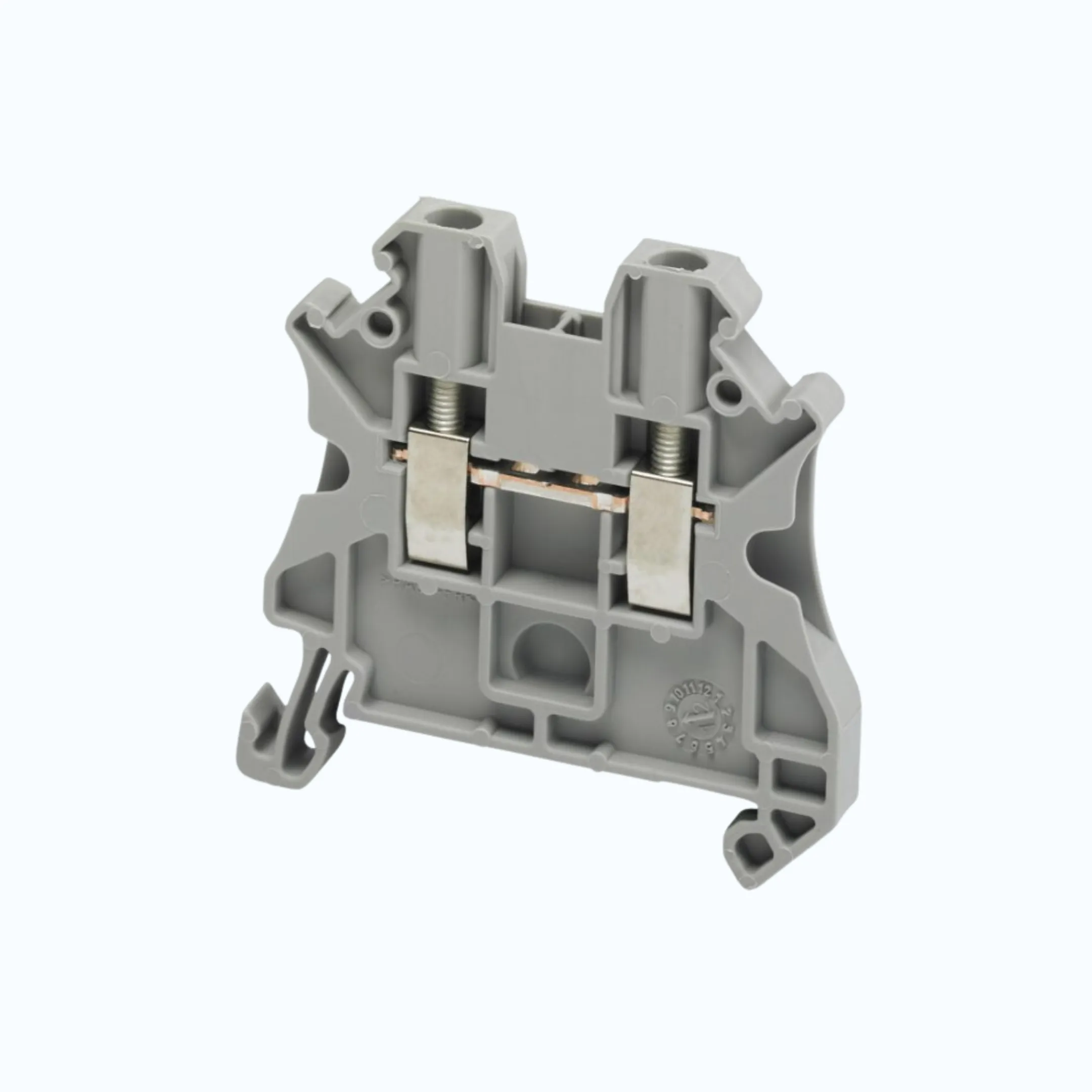 Gambar Schneider Terminal Blok 70 mm- Terminal Blok warna abu-abu, 70mm²-NSYTRV702