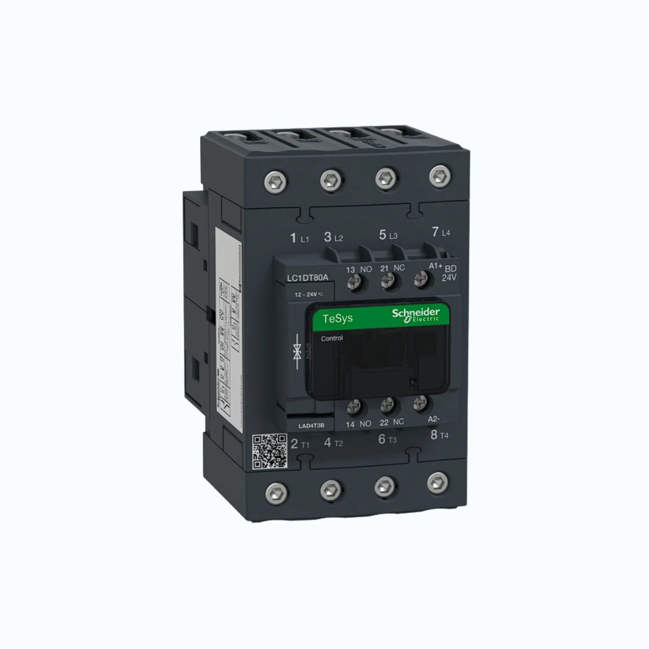 Gambar Schneider TeSys D Koneksi EverLink-80A 4 0 1 1 -Koil 24 V DC-LC1DT80ABD