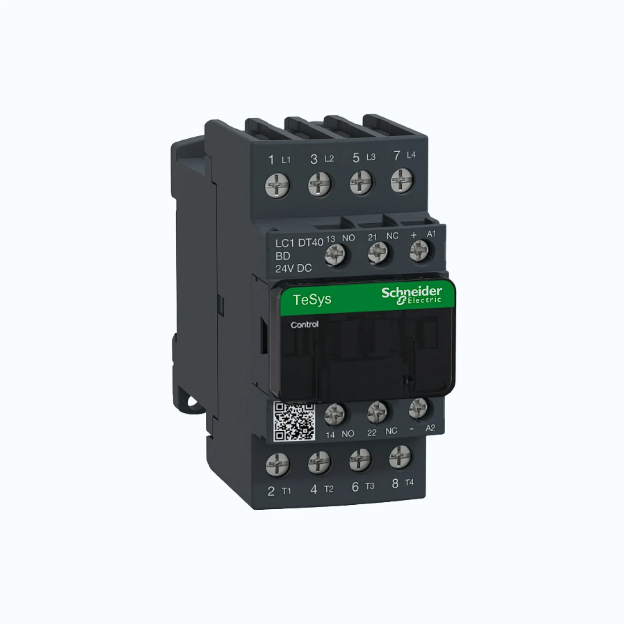Gambar Schneider TeSys D Koneksi Standard -40A 4 0 1 1 -Koil 24 V DC-LC1DT40BD