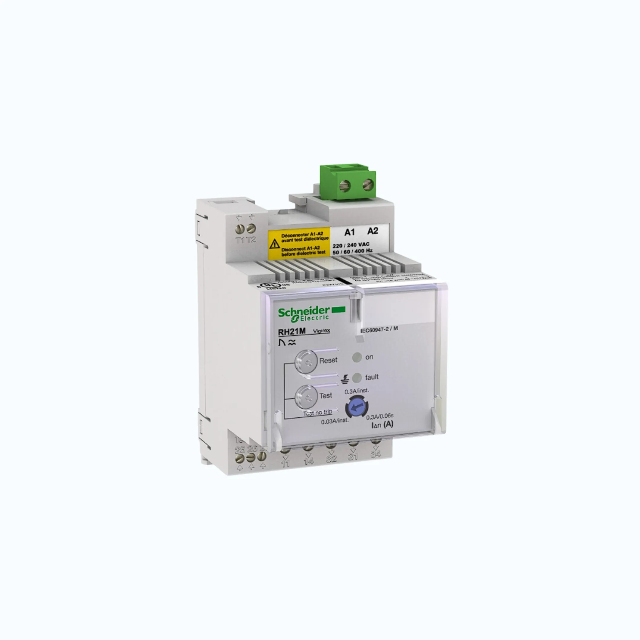 Gambar Schneider Tegangan Supply- RH 21M(DIN-Rail mount)- 220/240 VAC 50/60 Hz- 56163