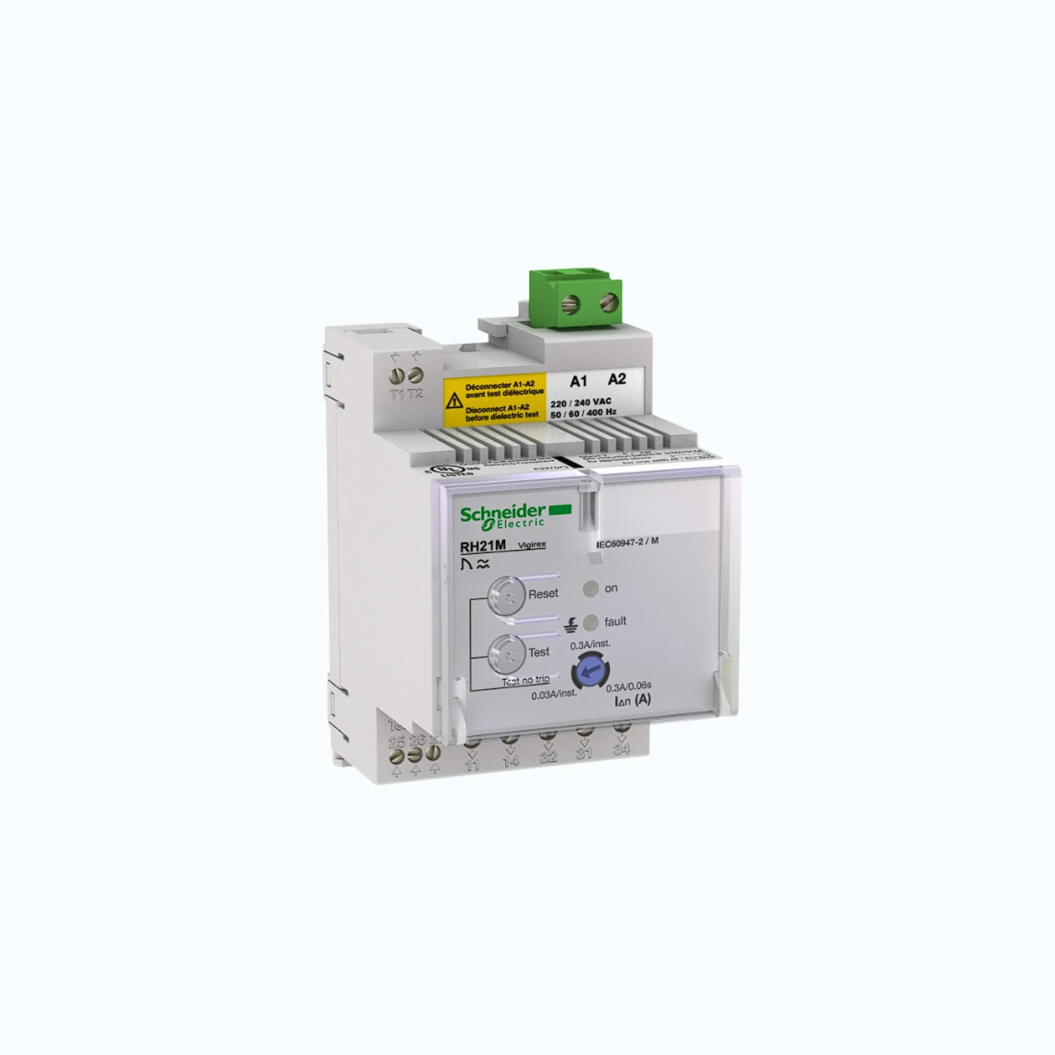 Gambar Schneider Tegangan Supply- RH 21M(DIN-Rail mount)- 380/415 VAC 50/60 Hz- 56164