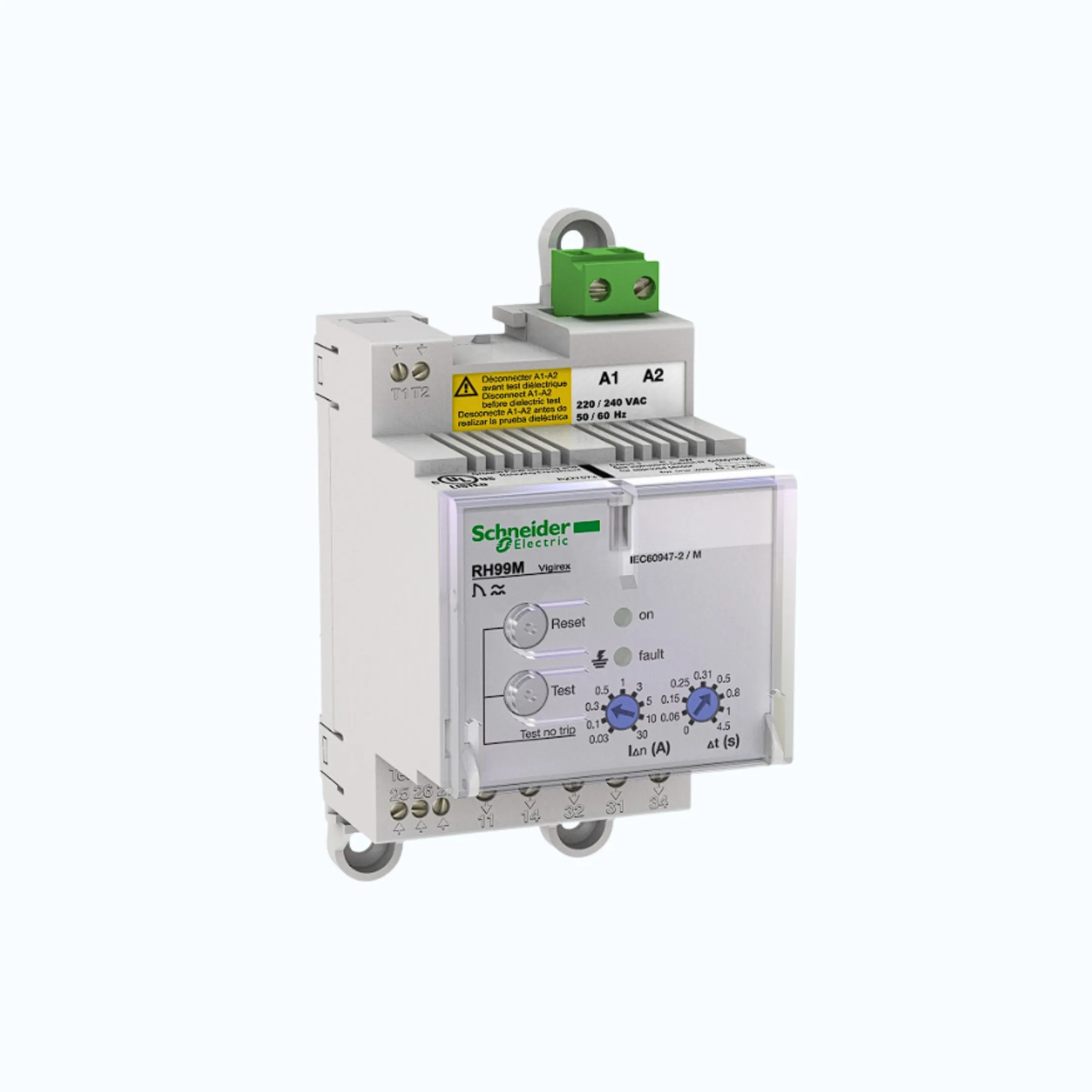 Gambar Schneider Tegangan Supply-RH 99M (DIN-Rail mount)- 220/240 VAC 50/60 Hz - 56173